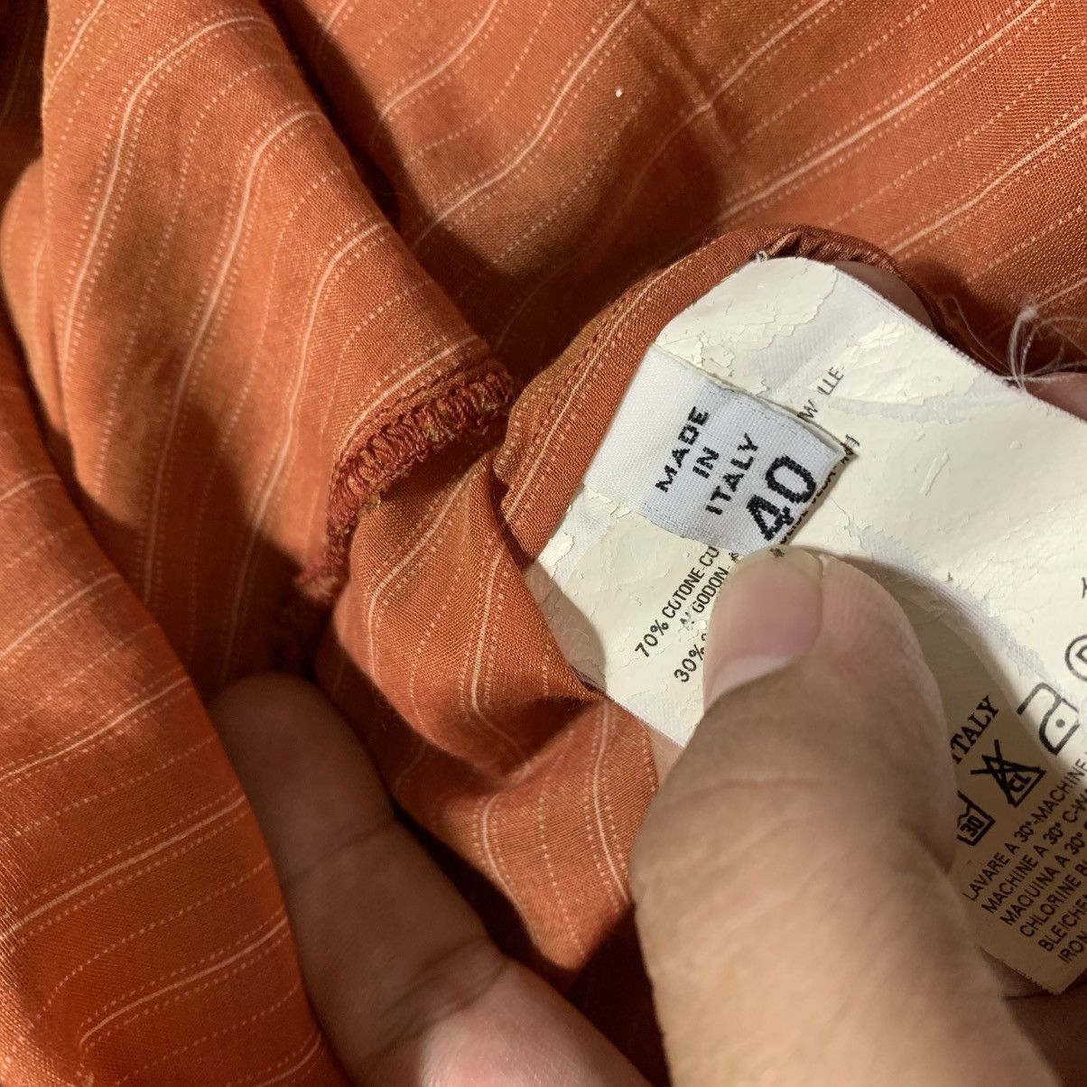 Maison Margiela Maison Martin Margeila V Neck Shirt Stripe Orange Size S / US 4 / IT 40 - 7 Thumbnail
