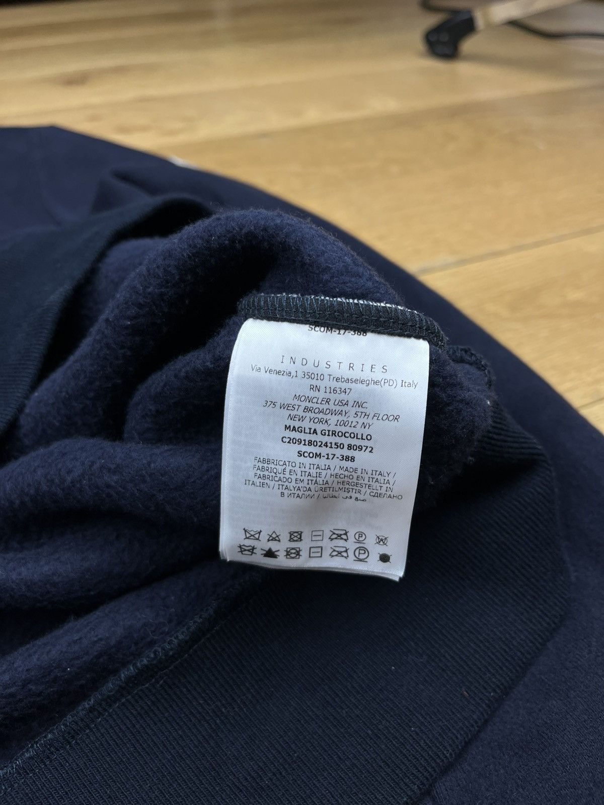 Moncler Moncler Embroidered Sweatshirt – Navy – Size XL Size US XL / EU 56 / 4 - 6 Thumbnail