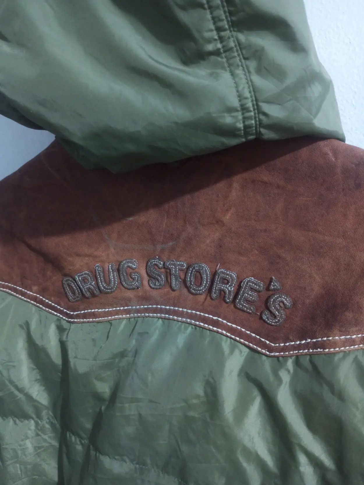 Japanese Brand Drug store's multi pocket denim mix paracute jacket Size US M / EU 48-50 / 2 - 11 Thumbnail