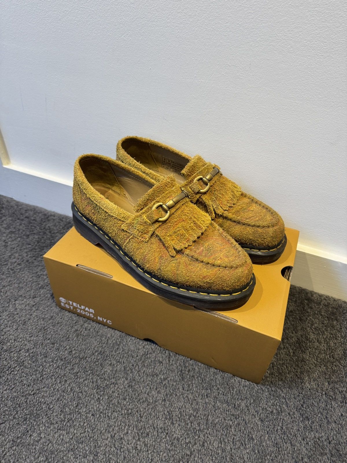 Dr. Martens Mustard paisley loafers Size US 9.5 / EU 42-43 - 2 Thumbnail
