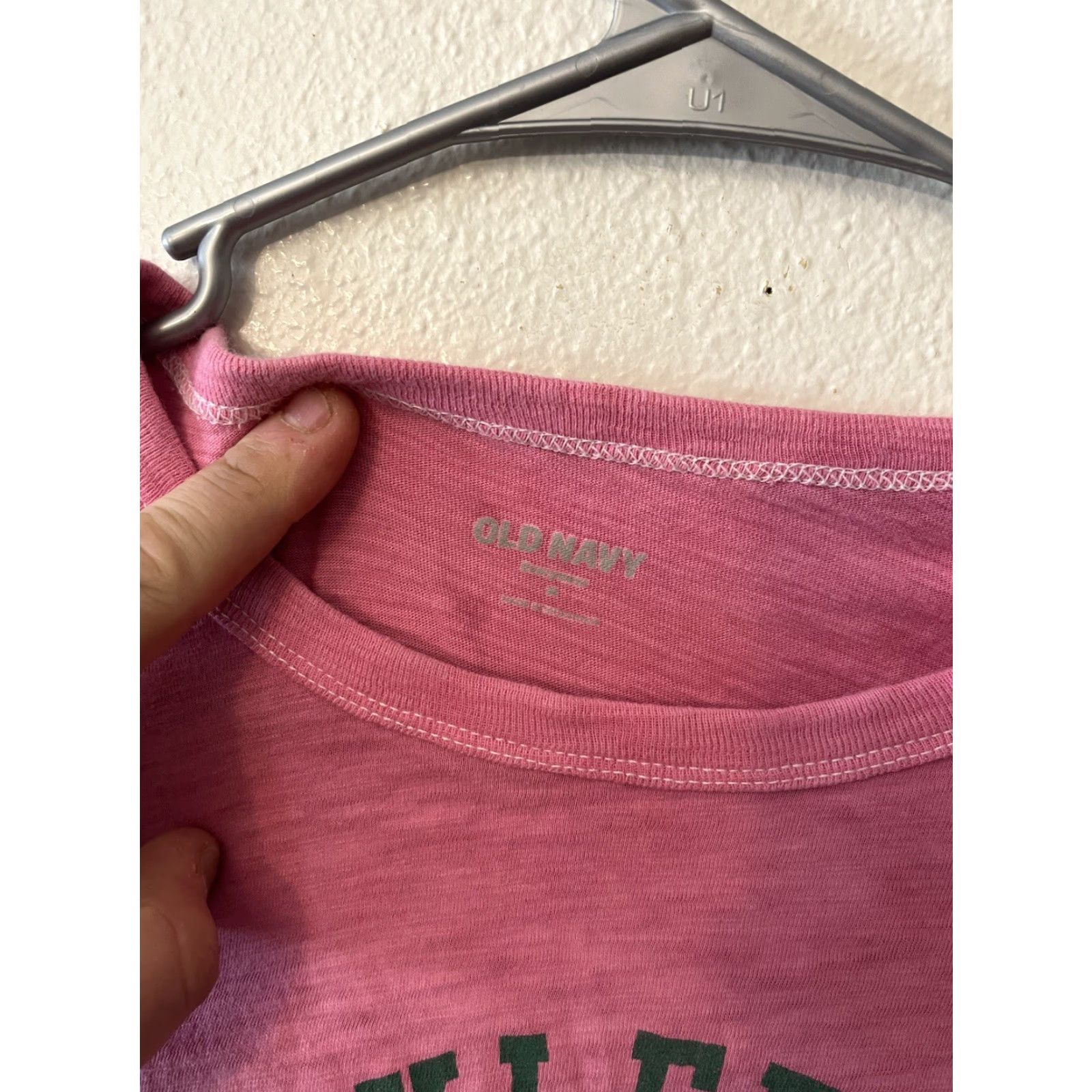 Old Navy Old Navy Pickle Ball Crew Shirt Women's Medium Pink Short Sleeve Crew Neck Size M / US 6-8 / IT 42-44 - 2 Thumbnail
