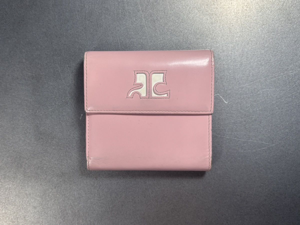 Courreges Vintage Courrèges Wallet Pink Patent Leather Tri Fold Purse Size ONE SIZE - 14 Thumbnail