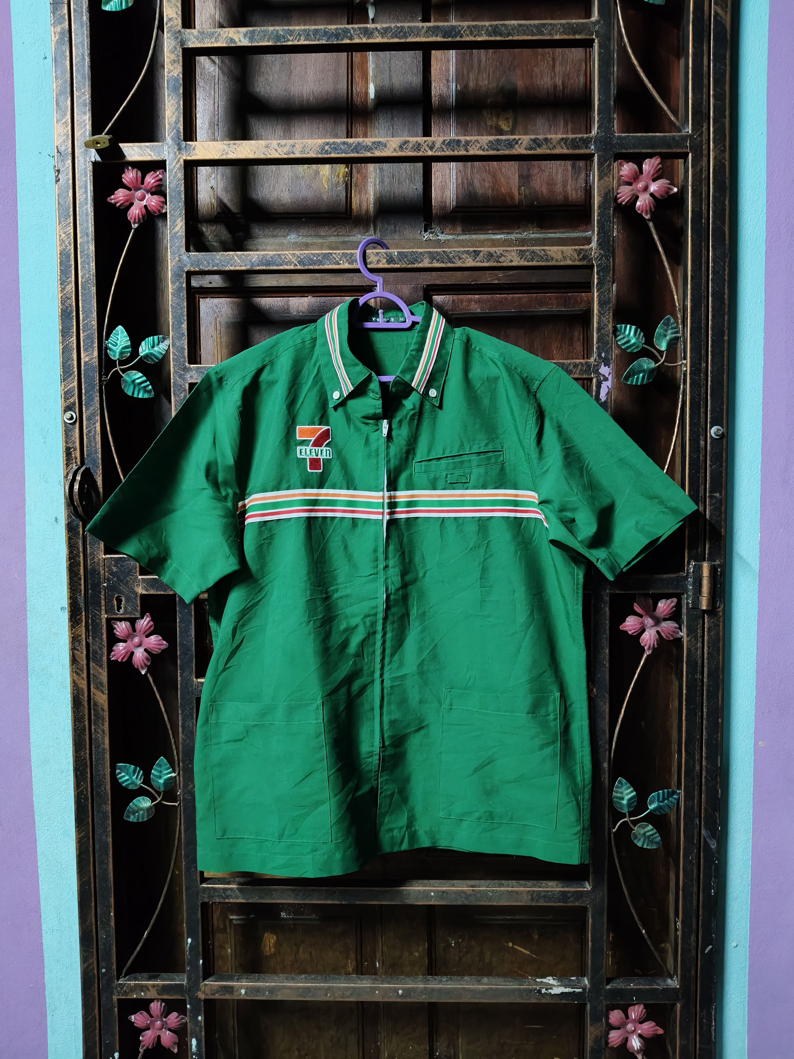 Japanese Brand 7-elevan Workers Zipper Shirt Size US M / EU 48-50 / 2 - 1 Thumbnail