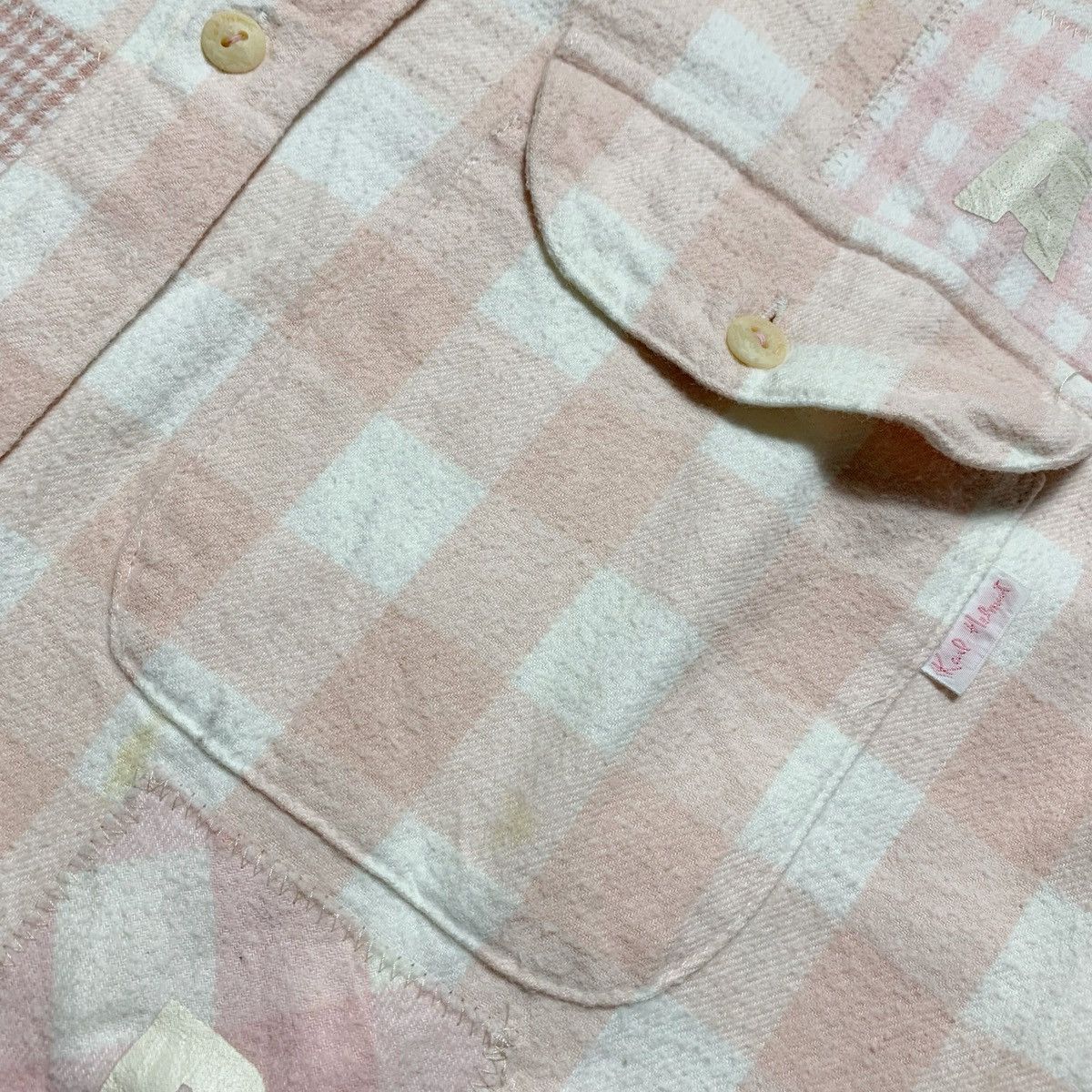 Karl Helmut Vtg 90s Karl Helmut Checker Patchwork Button Down Size US M / EU 48-50 / 2 - 4 Thumbnail