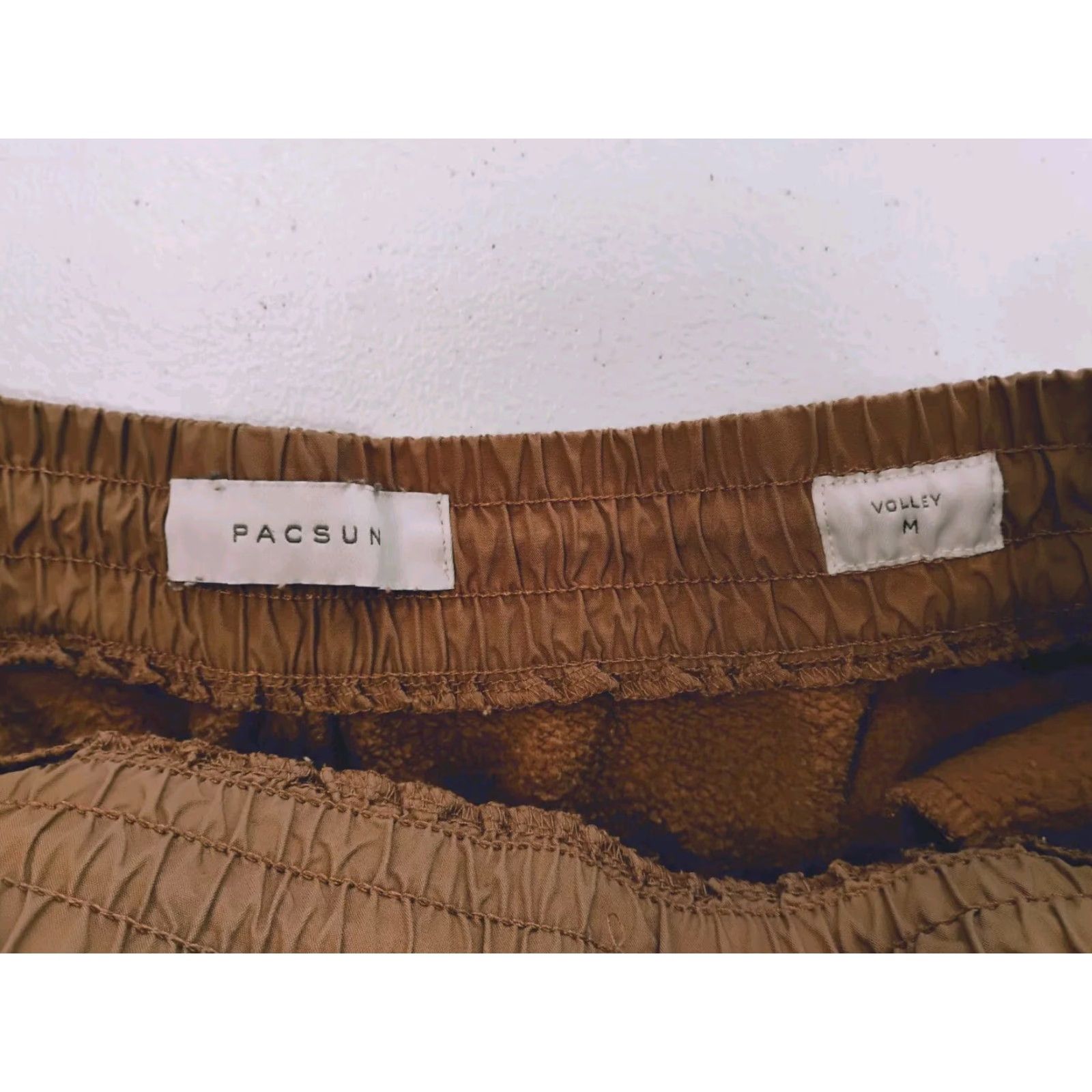 Pacsun Pacsun Cargo Sweat Shorts Mens Medium Brown Drawstring Elastic Waist Cargo Pocket 5.5 Inseam Size US 31 - 5 Thumbnail