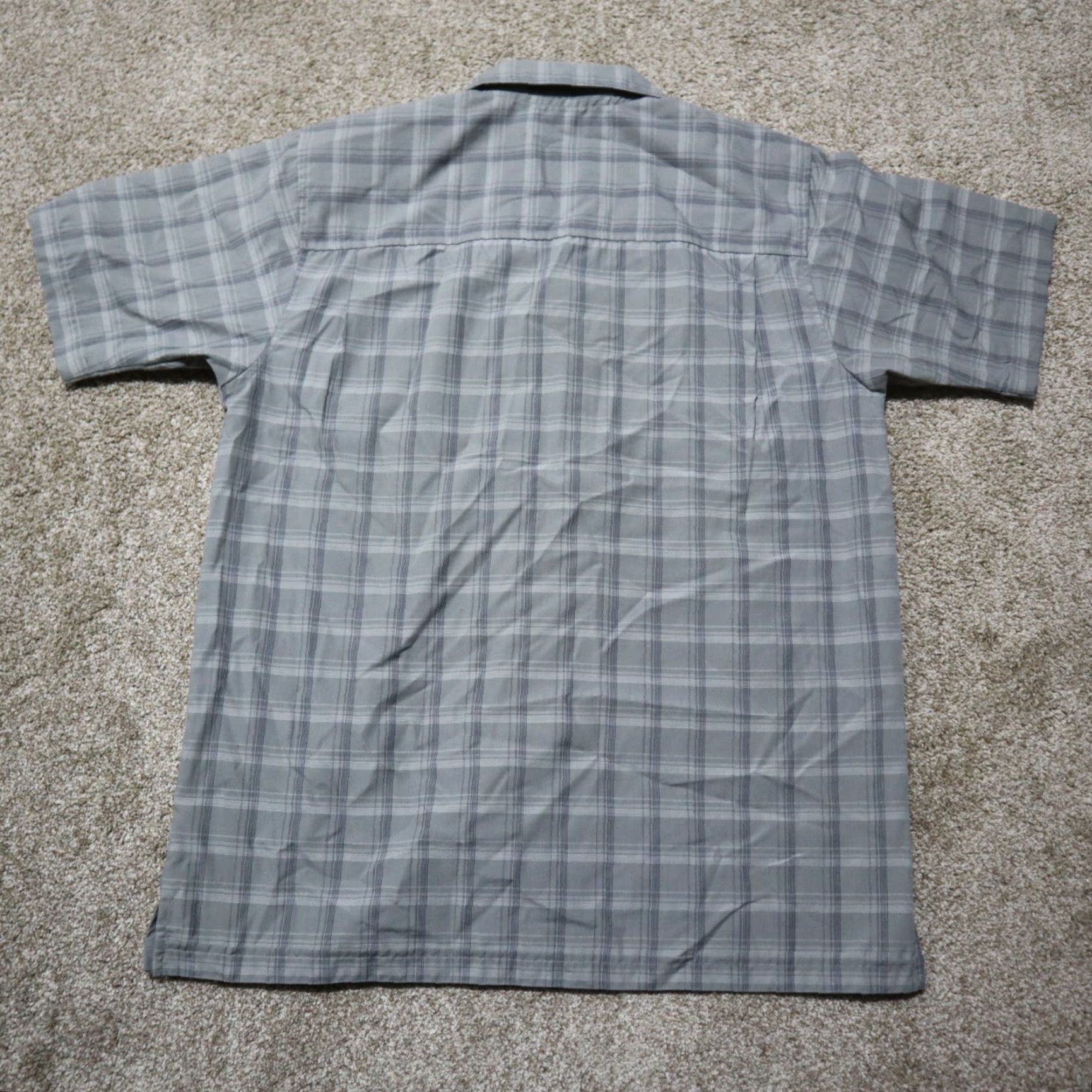 Bugle Boy Bugle Boy Shirt Plaid Button-Up Short Sleeve Casual Adult M Gray Size US M / EU 48-50 / 2 - 8 Thumbnail