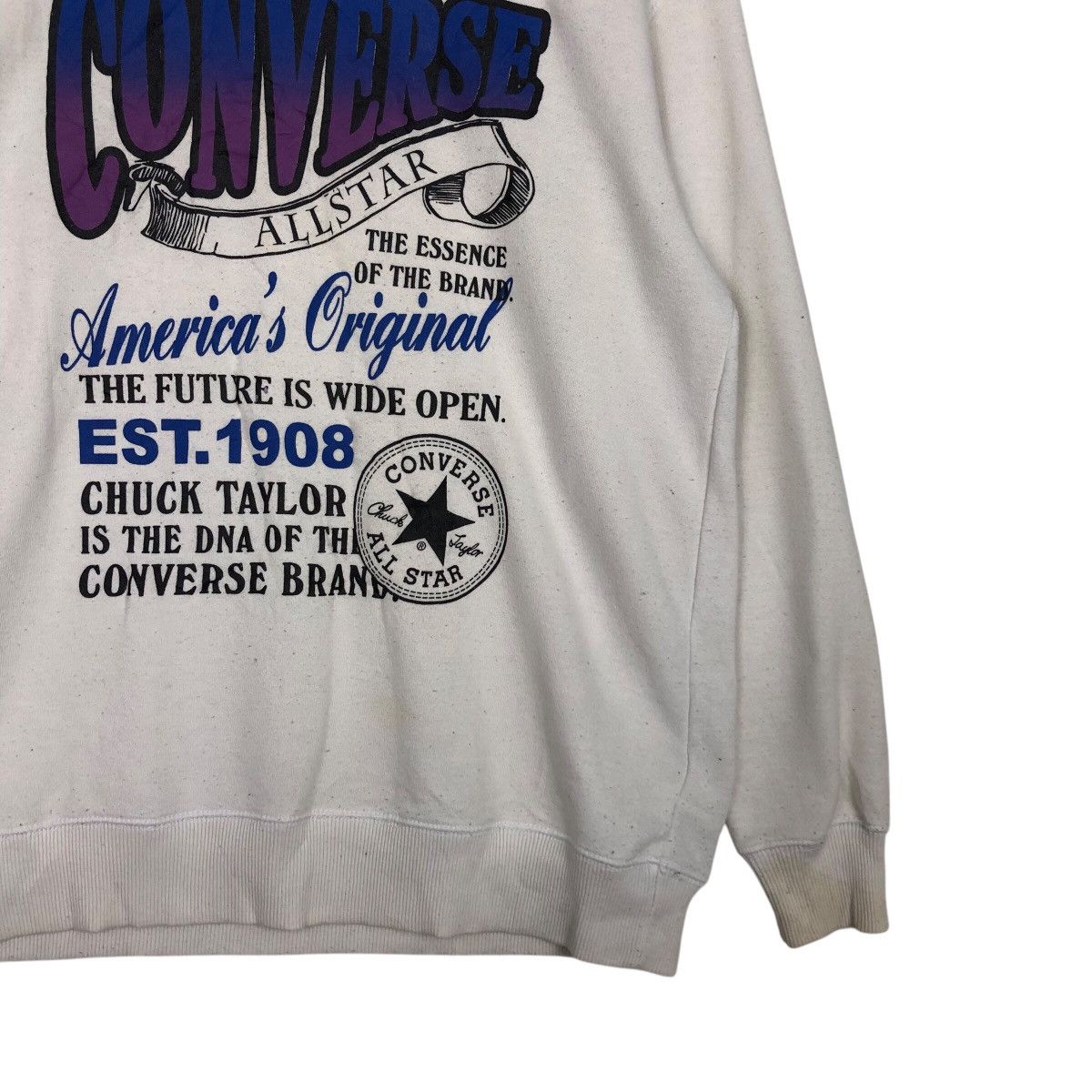 Japanese Brand × Vintage 📌Vintage Sweatshirt Converse All Star Big Logo Size US M / EU 48-50 / 2 - 6 Thumbnail