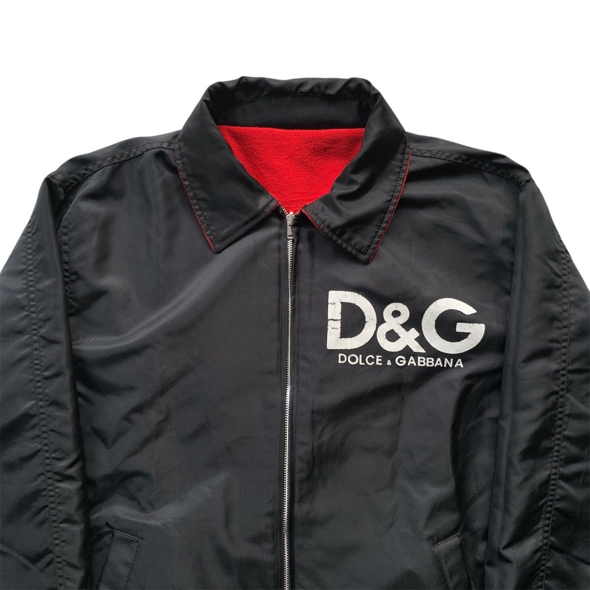 Dolce & Gabbana Vintage Dolce & Gabbana Spell Out Big Logo Reversible Jacket Size US XL / EU 56 / 4 - 13 Thumbnail