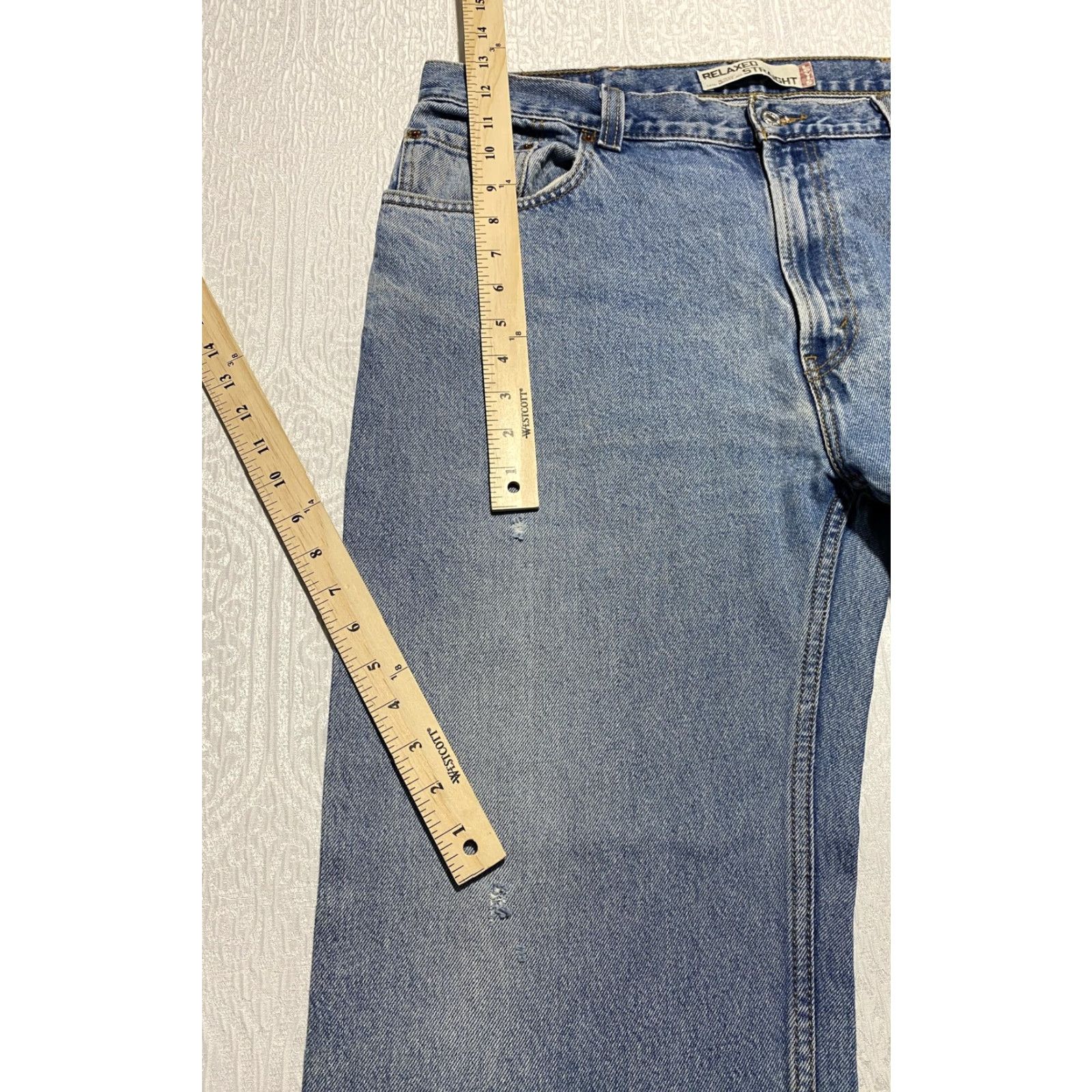 Levi's Levi's Jeans 559 Mens 38x30 Blue Relaxed Straight Medium Wash Denim Classic 559 Relaxed Straight Jeans Men W38 L30 Blue Denim Size US 38 / EU 54 - 2 Thumbnail