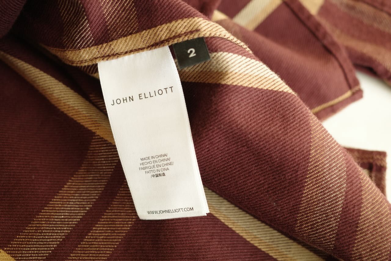 John Elliott Sly Straight Hem Flannel in Pico Check Size US M / EU 48-50 / 2 - 4 Thumbnail