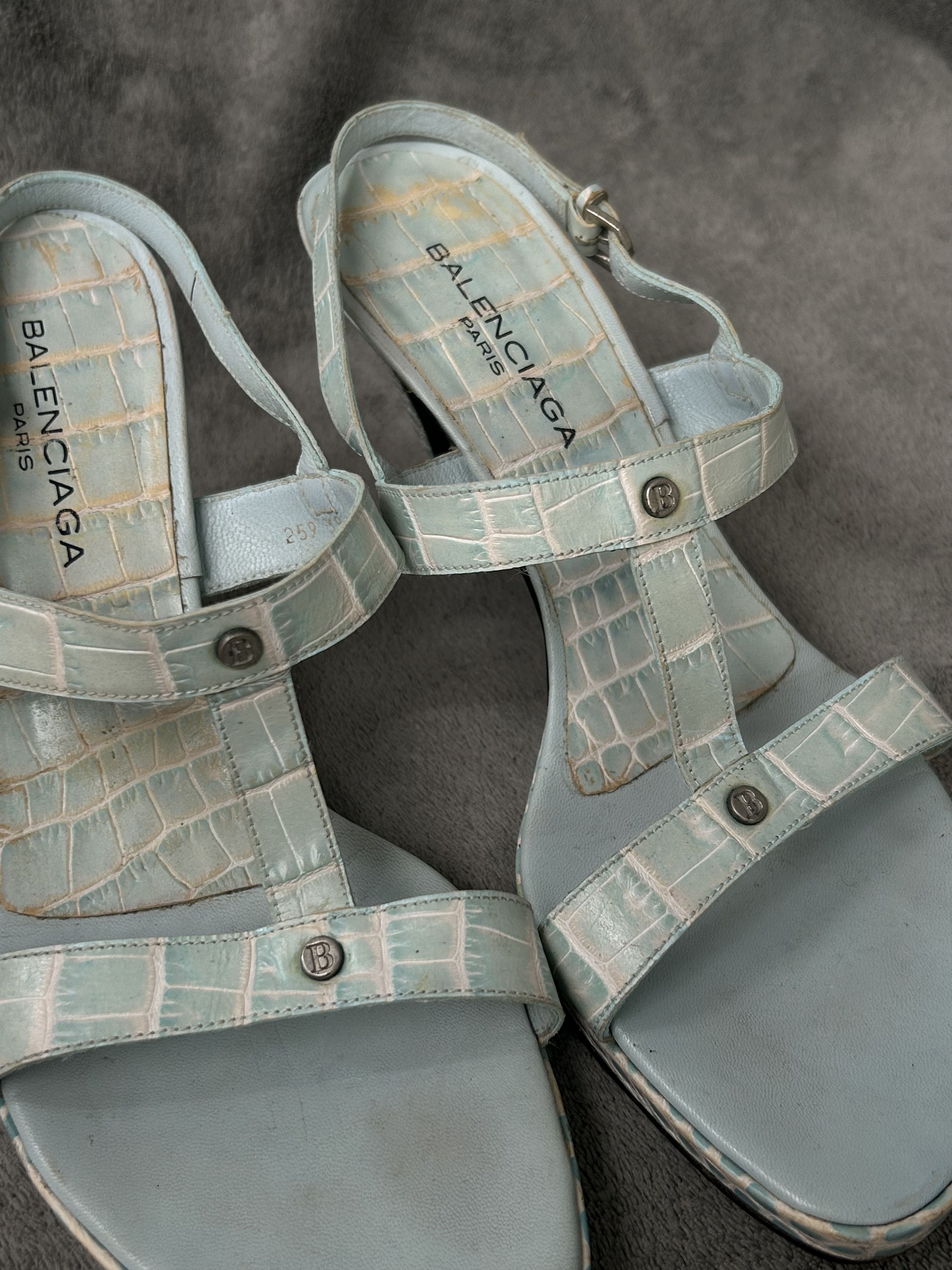Balenciaga Balenciaga Paris Strappy Heels 2000s Size US 8 / IT 38 - 11 Thumbnail