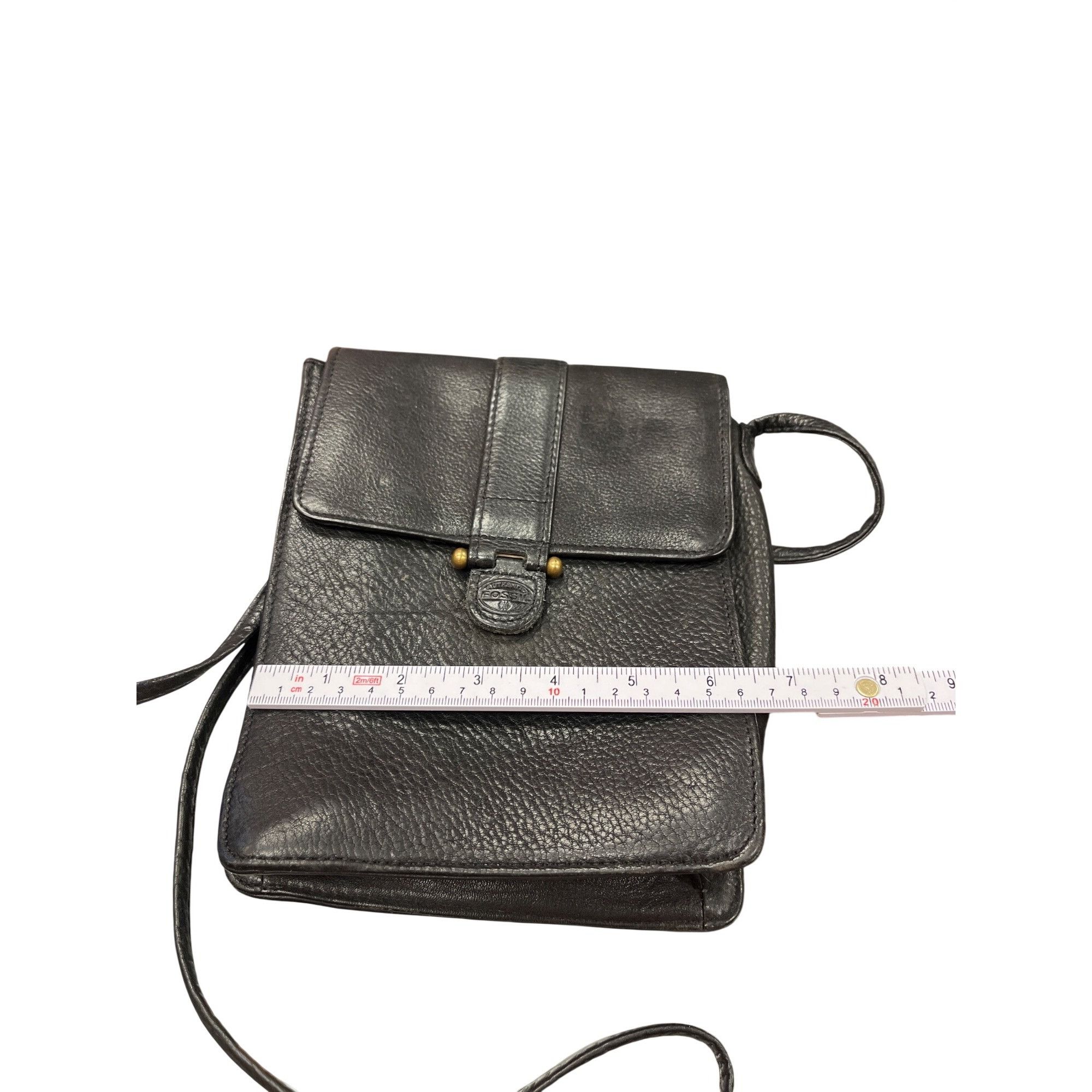 Fossil Fossil VTG wms black leather crossbody shoulder bag 8"x6.5"x Size ONE SIZE - 15 Thumbnail
