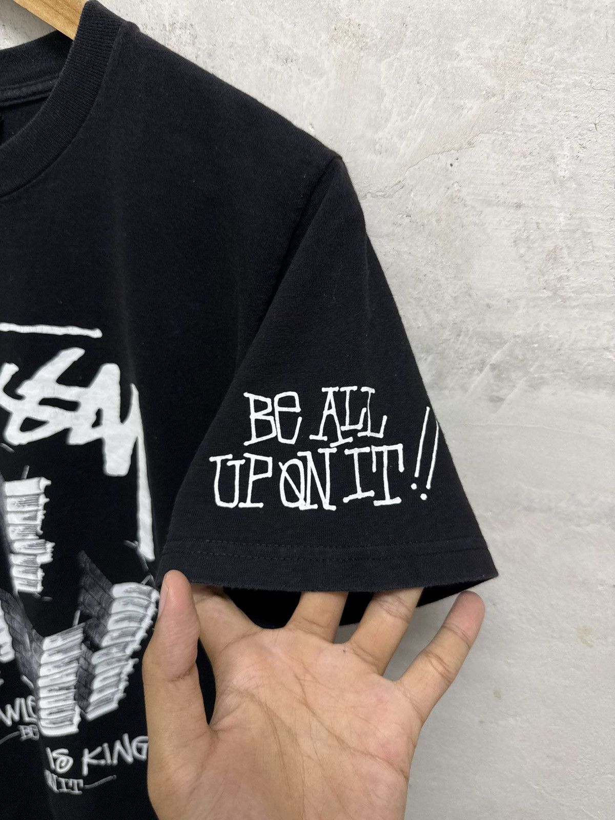 Stussy 2000s Stussy Knowledge Is King Black Tee Size US S / EU 44-46 / 1 - 3 Thumbnail