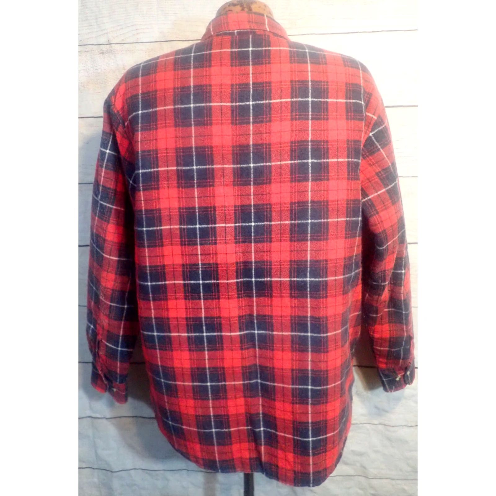 Vintage VINTAGE Anthoney's Falcon Bay Plaid Shirt Jacket XL Quilted Flannel Lined Mens Shacket 1990s Grunge Size US XL / EU 56 / 4 - 5 Thumbnail