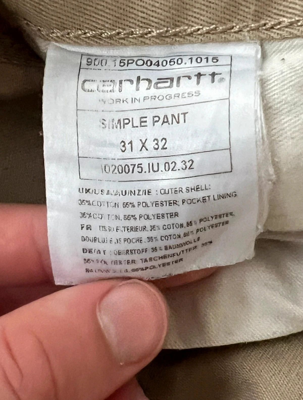 Carhartt Carhartt chinos vintage baggy - M Size US 31 - 8 Thumbnail