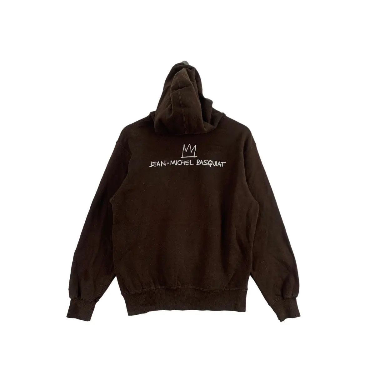 Vintage Vtg JEAN MICHEL BASQUIAT No Mundane Options Art Hoodie Size US S / EU 44-46 / 1 - 5 Thumbnail