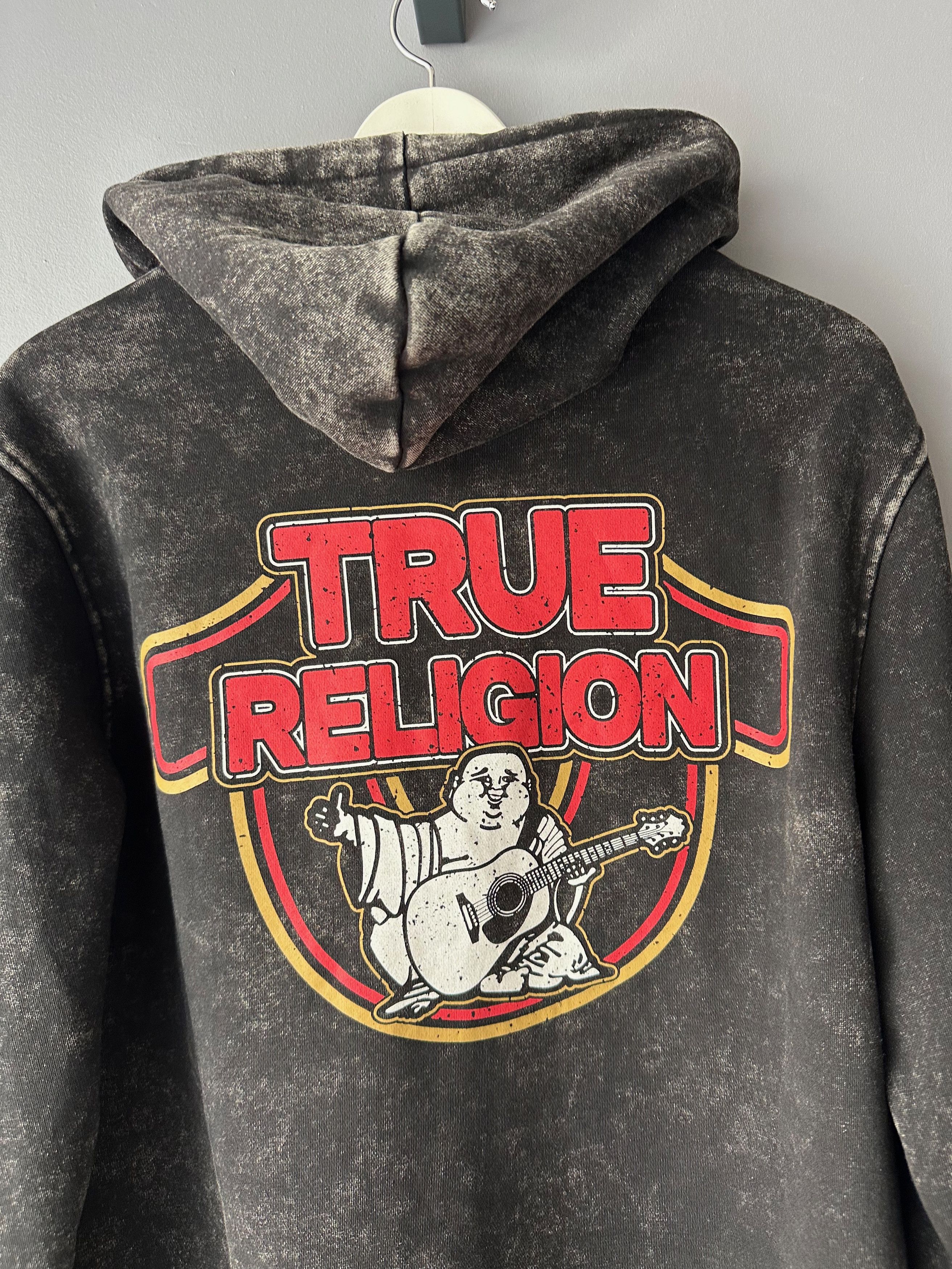 True Religion True Religion Hoodie Medium Zip Up Buddha Logo Washed Size US M / EU 48-50 / 2 - 8 Thumbnail