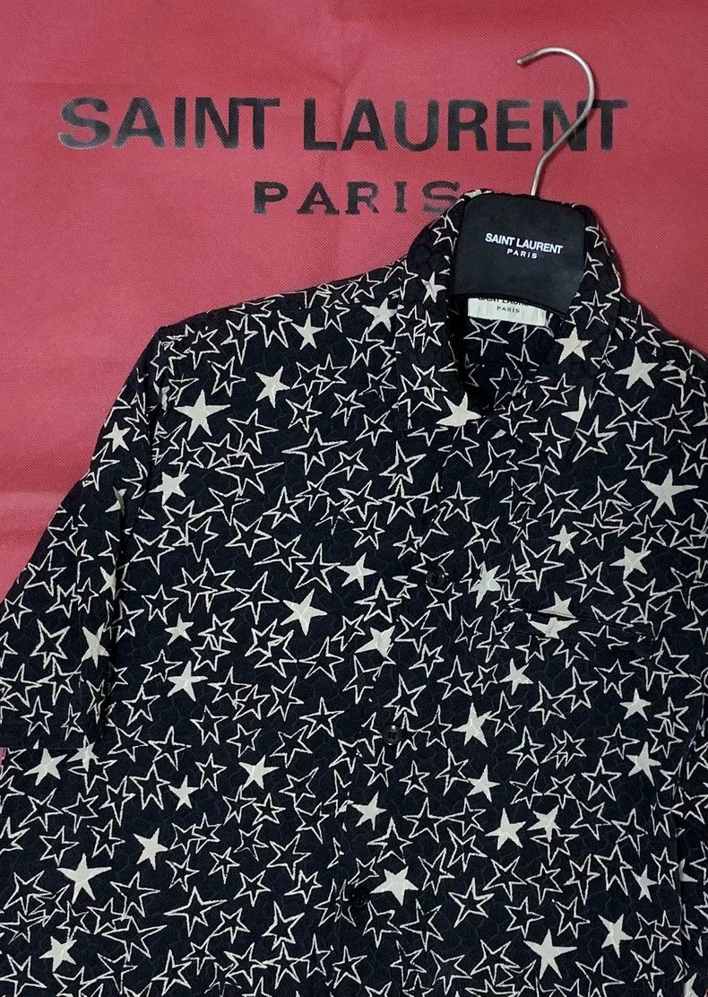 Saint Laurent Paris Saint Laurent Paris size 38 19fw Mulberry Silk Black and W Size US M / EU 48-50 / 2 - 7 Thumbnail