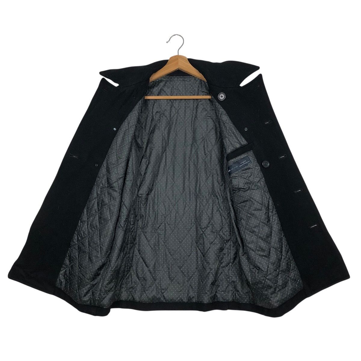 Issey Miyake 📌Vintage Wool Jacket Double Collar Ships Jet Blue Japan Size US M / EU 48-50 / 2 - 14 Thumbnail