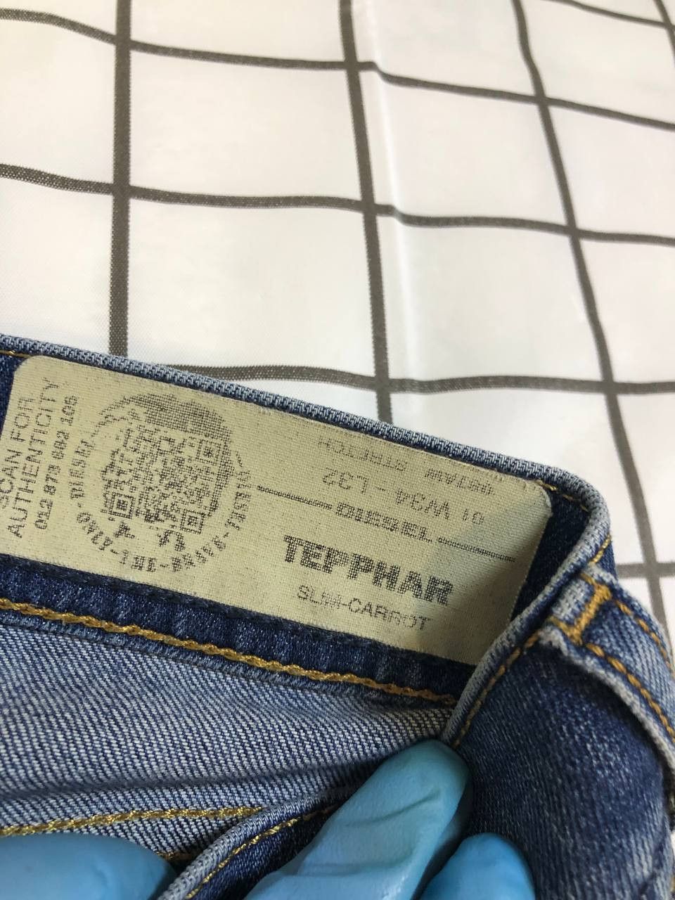 Diesel DIESEL TEPPHAR Wash Denim Slim Carrot Stretch Jeans Size US 34 / EU 50 - 13 Thumbnail