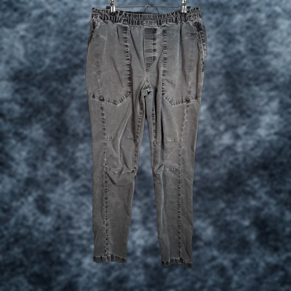 Kith Mens Medium Gray Elastic Waist Tapered Leg Pants Cotton Blend Jogger