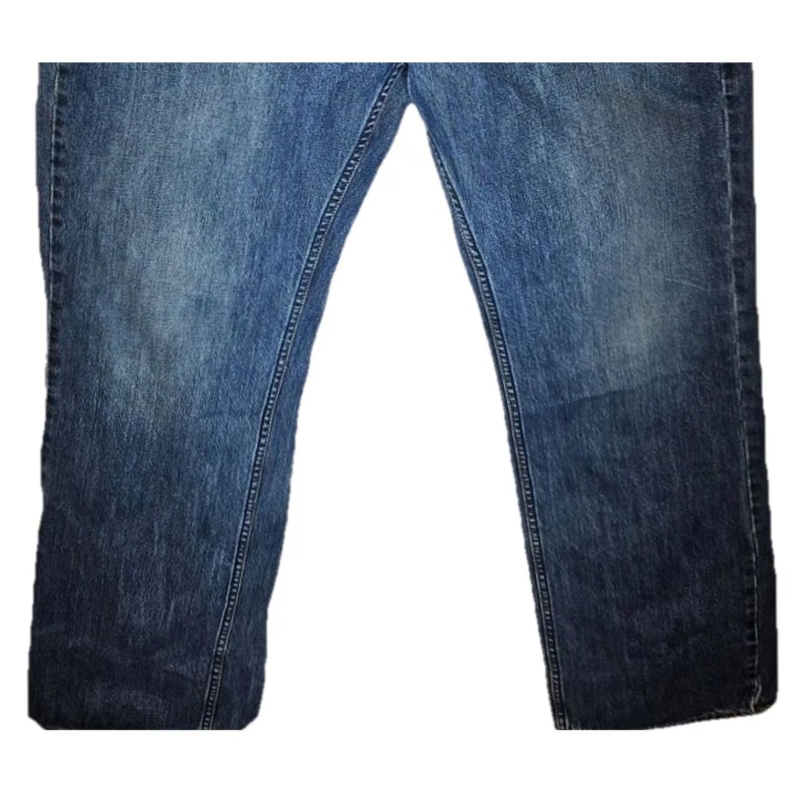 Denime Bullhead Jeans Men 34x32 Straight Medium Wash Denim Regular Size 34 Blue Stripe? Size US 34 / EU 50 - 3 Thumbnail