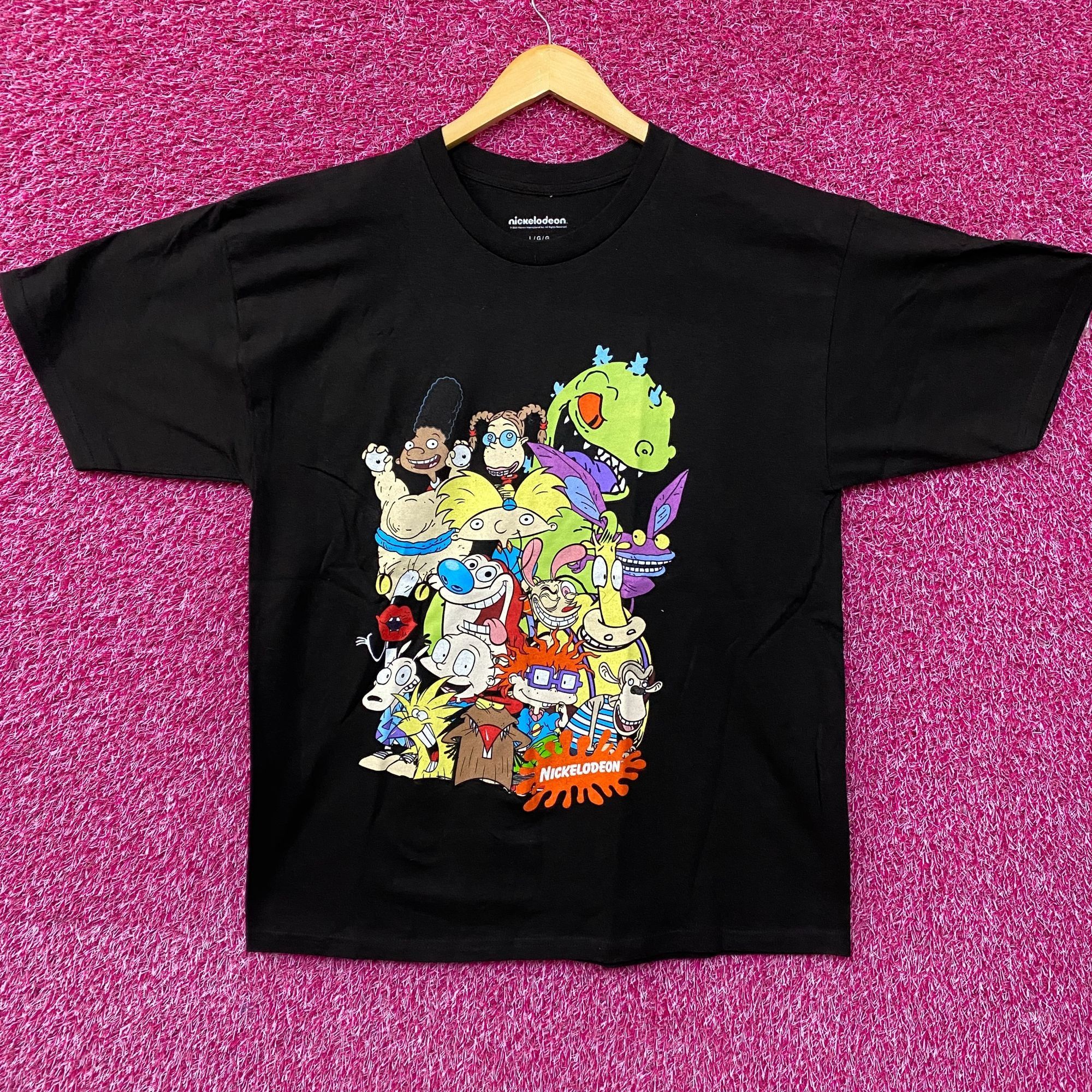 Nickelodeon Nickelodeon 90's Cartoons Pile Up Cartoon Characters Group S Size US L / EU 52-54 / 3 - 1 Thumbnail
