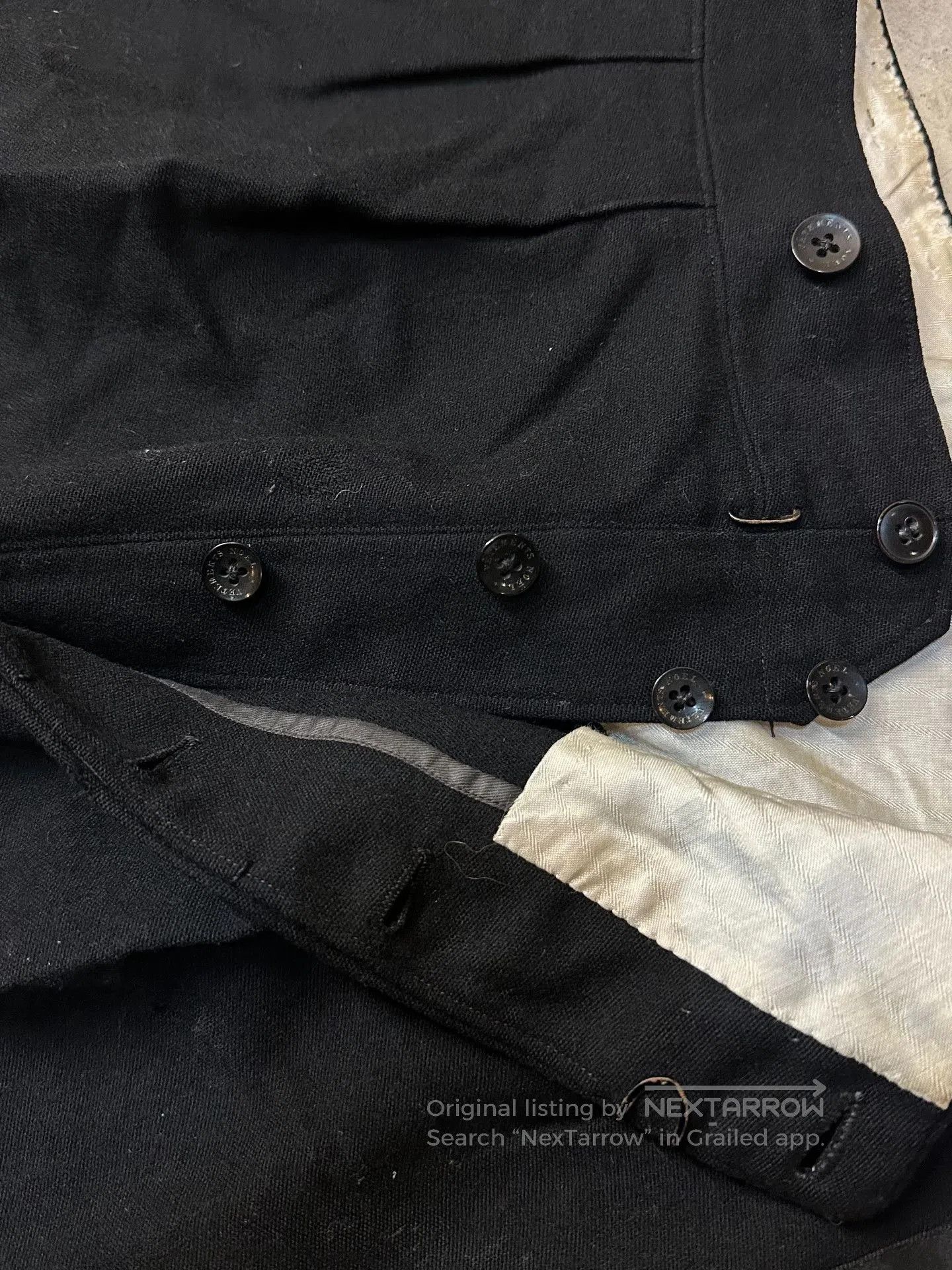 Vintage Vintage French Wool Pants 30. Size US 31 - 5 Thumbnail
