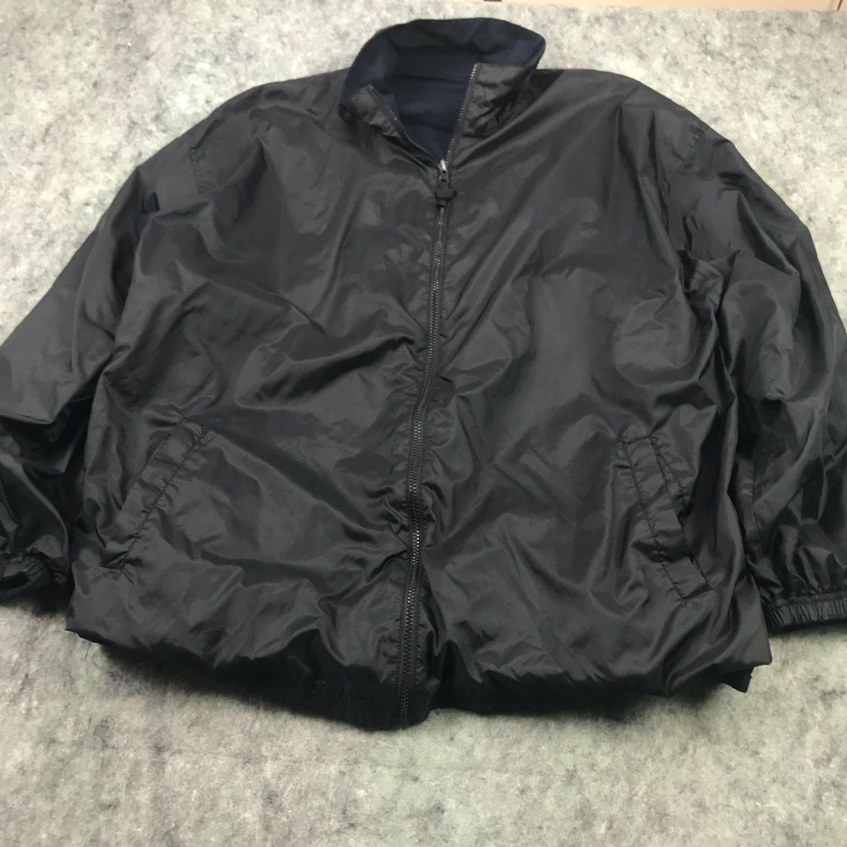 Vintage Outright Mens Jacket XL Blue Black Full Zip Reversable Oversized Casual Wear Size US XL / EU 56 / 4 - 5 Thumbnail