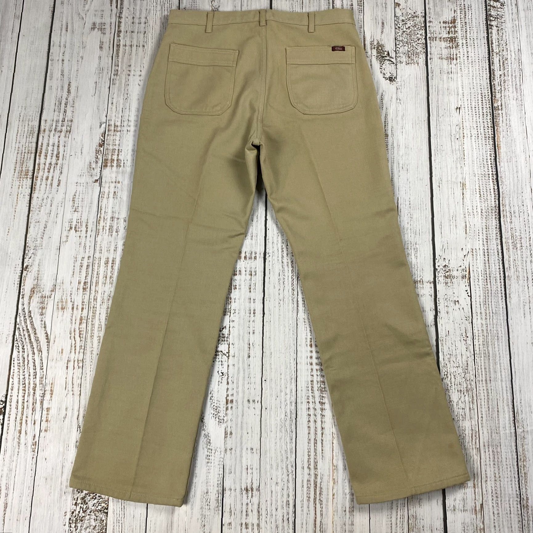 Vintage VINTAGE Work Pants Men 34 Inch Khaki Cotton OG-107 Fleece Lined Workwear 70s Straight Leg Size US 34 / EU 50 - 6 Thumbnail