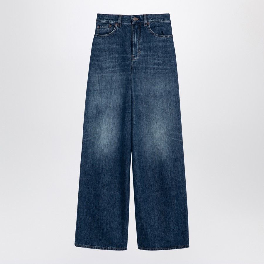o1d2blof0824 Washed Denim Jeans in Blue