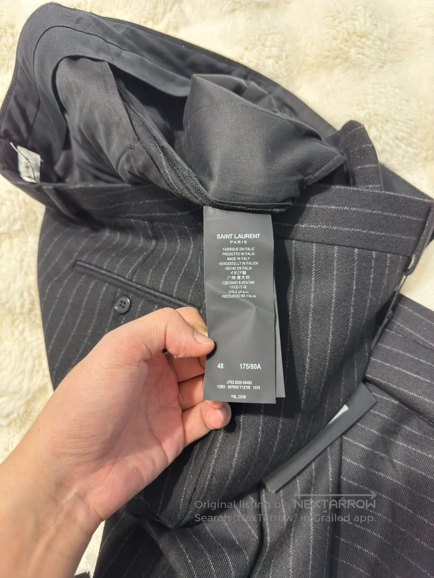 Saint Laurent Paris Saint Laurent Paris Men's dress pants medium weight| Size US 32 / EU 48 - 5 Thumbnail