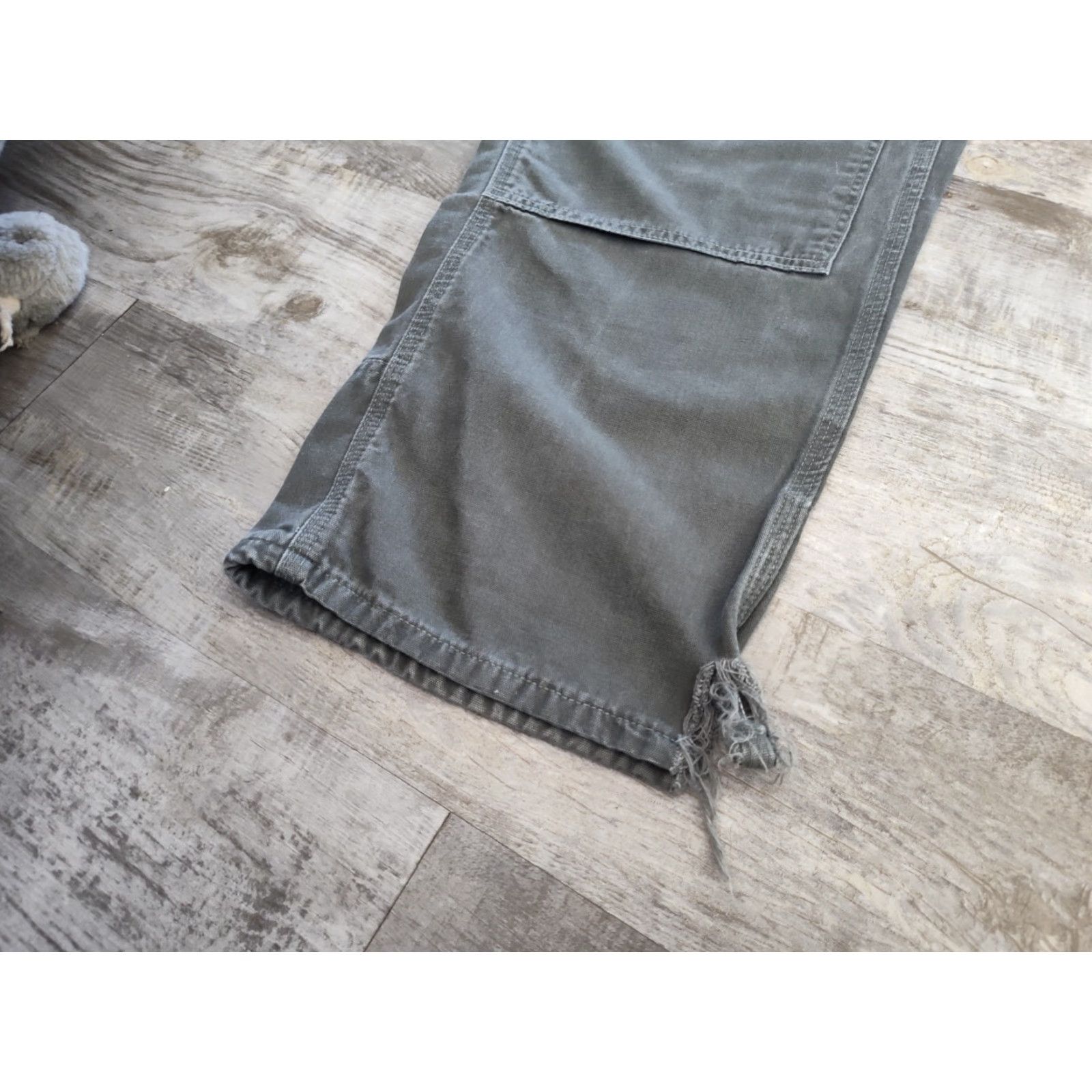 Carhartt VINTAGE Carhartt Men's Workwear Pants 38x34 Canvas Double Knee Cargo Relaxed Fit Green Size US 38 / EU 54 - 4 Thumbnail