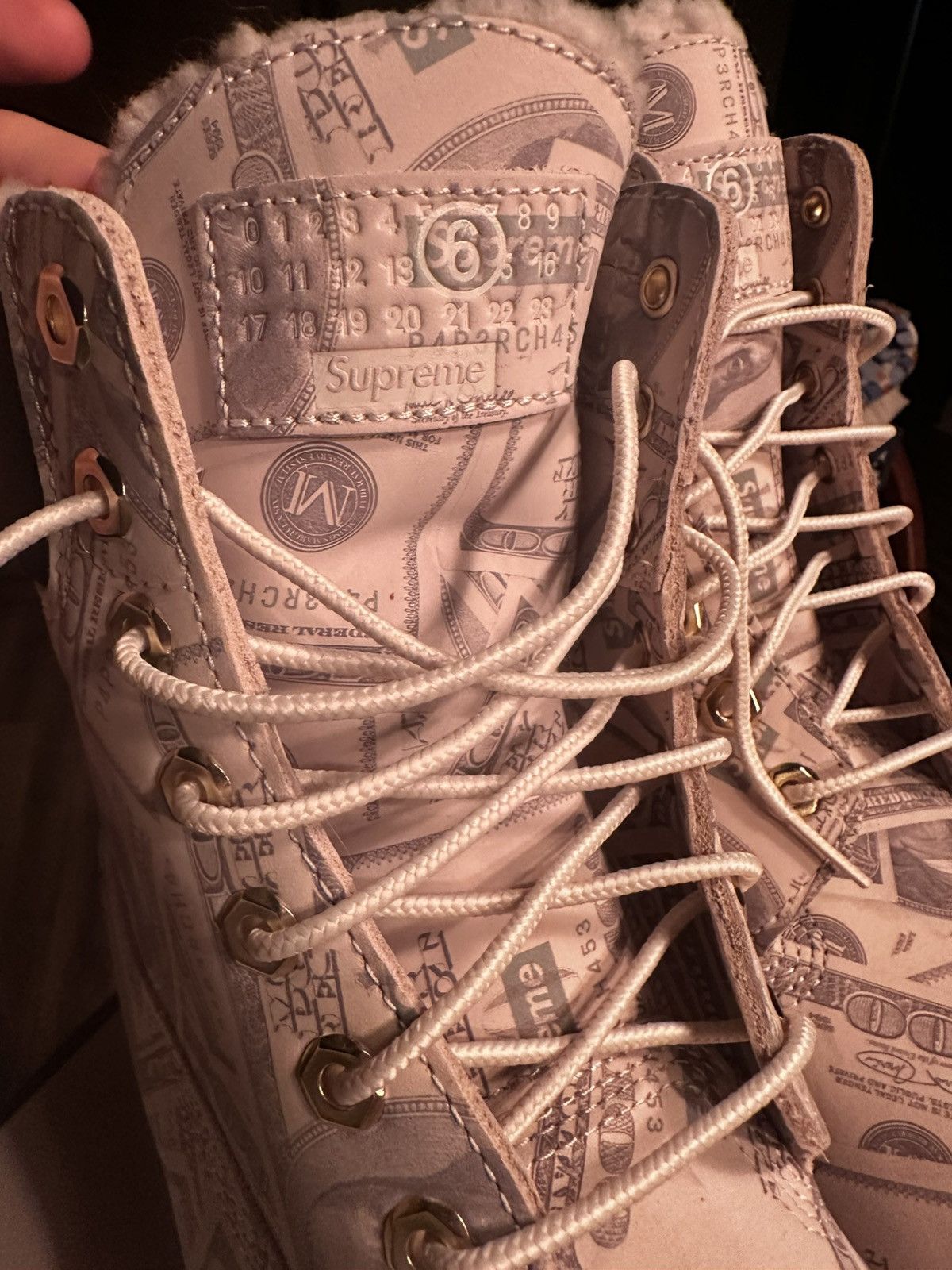 Maison Margiela × Supreme Supreme Margiela Timbs 2026 Size US 11 / EU 44 - 2 Thumbnail