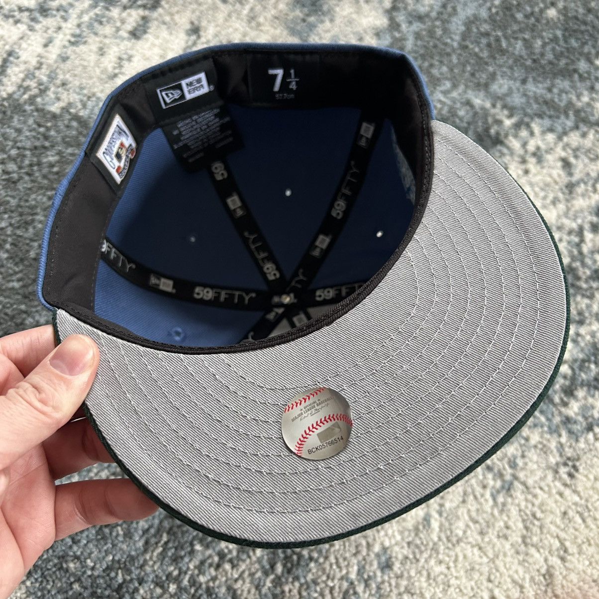 MyFitteds 7 1/4 OAKLAND ATHLETICS 1989 BATTLE OF THE BAY ARKHAM ASYLUM Size ONE SIZE - 11 Thumbnail