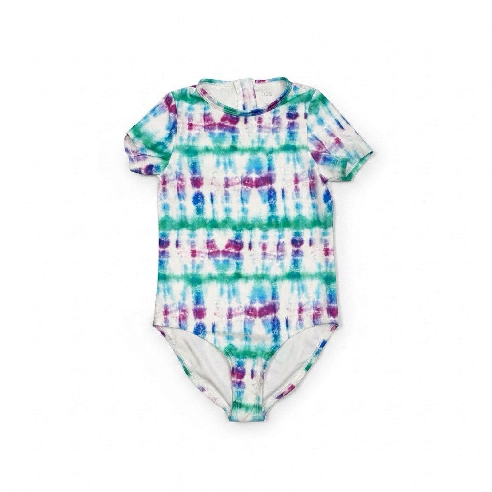 Other DSG Girls Large Short Sleeve One Piece Swimsuit Tide Dye Size L / US 10 / IT 46 - 3 Thumbnail