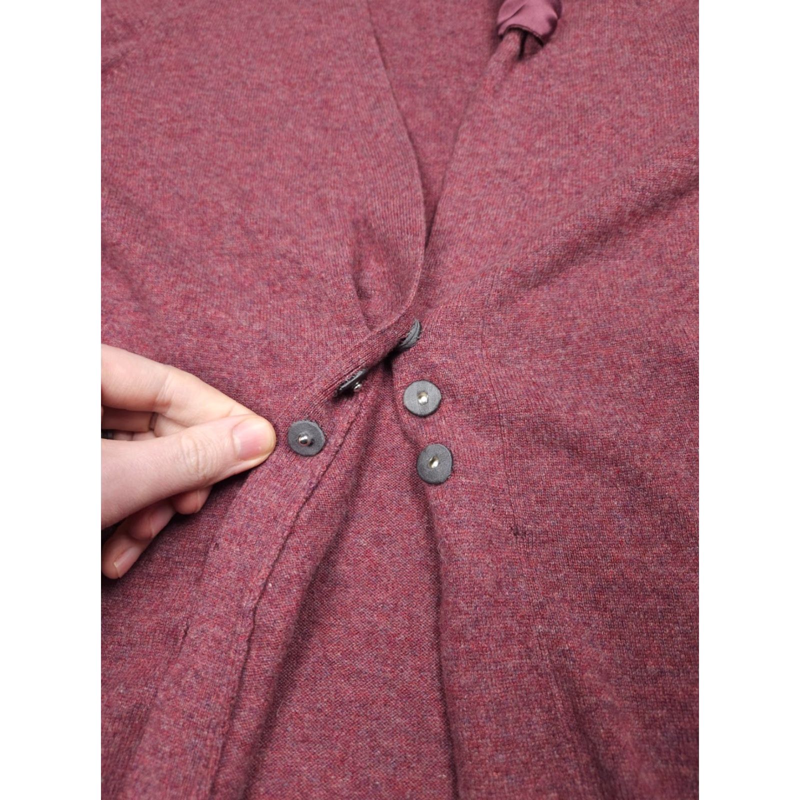 Brunello Cucinelli Brunello Cucinelli Cardigan Sweater Womens XS Pink Cashmere Knit - Holes - Casual Business Size XS / US 0-2 / IT 36-38 - 6 Thumbnail