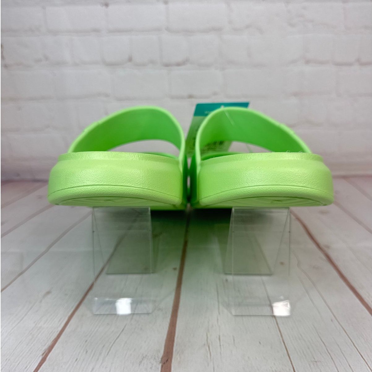 REEF Reef Oasis Double Up Lime Cushioned Water Friendly Slides Size US 13 / EU 46 - 8 Thumbnail