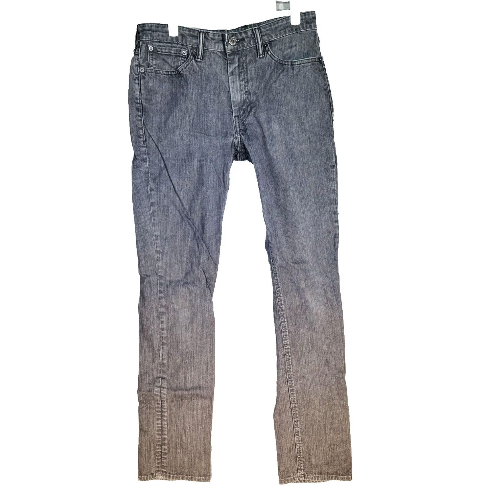 Levi's Levis 511 Jeans Mens 32x33 Gray Light Wash Slim Taper Stretch Denim Zip Fly Size US 32 / EU 48 - 2 Thumbnail