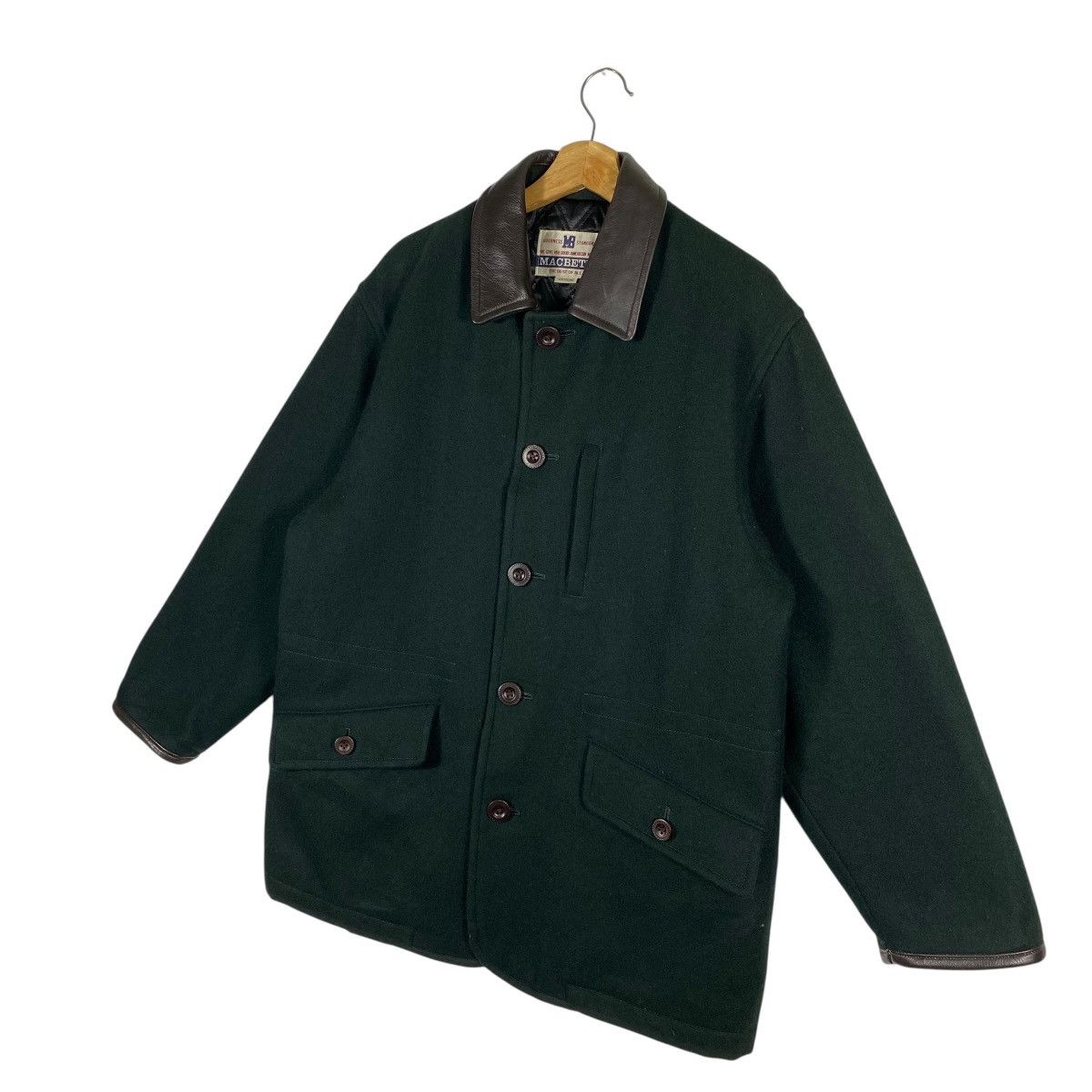 Macbeth Vintage Macbeth Leather Collar Button Jacket M Size Size US M / EU 48-50 / 2 - 2 Thumbnail