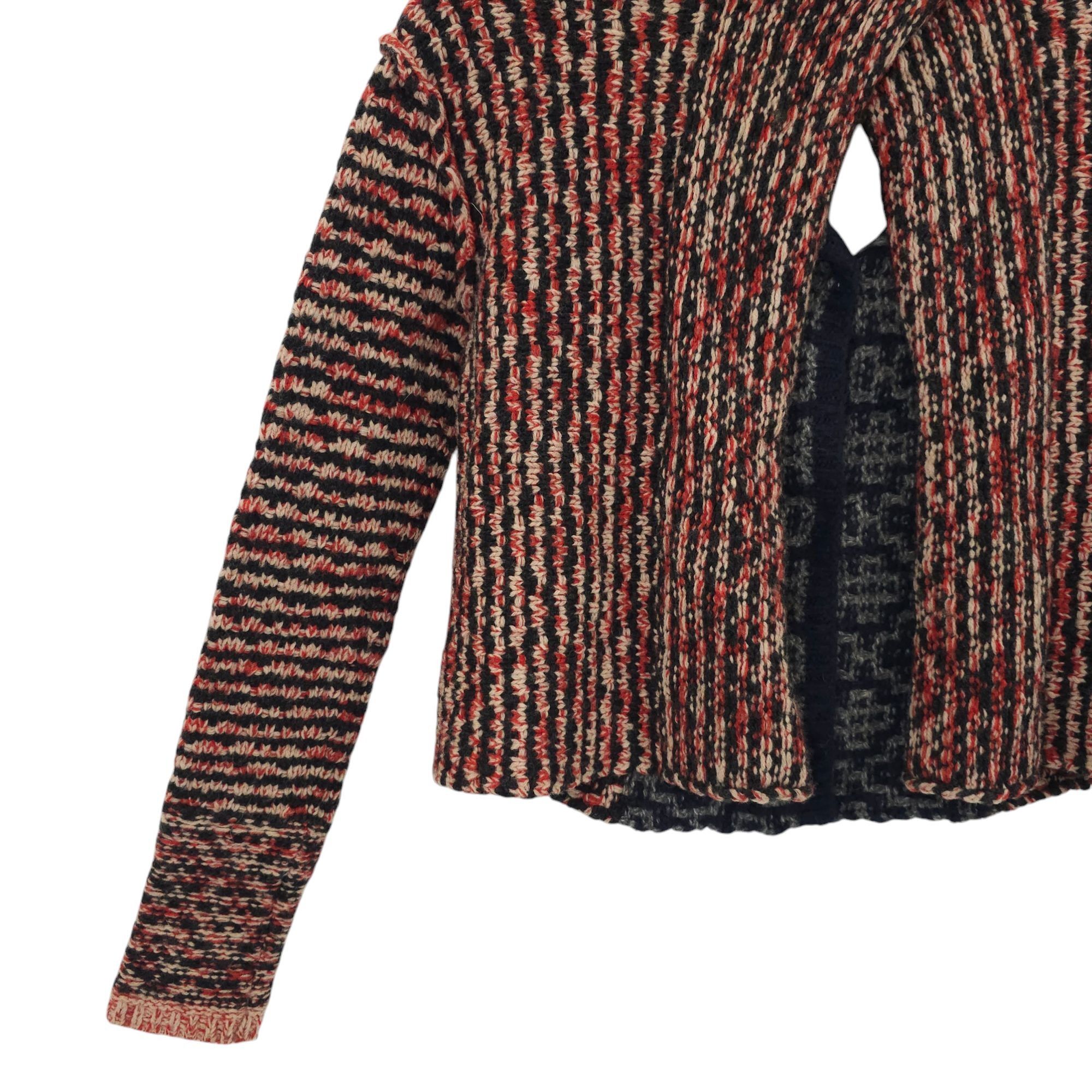 Free People Free People Open Back Sweater Womens S Striped Snap Front Size S / US 4 / IT 40 - 15 Thumbnail
