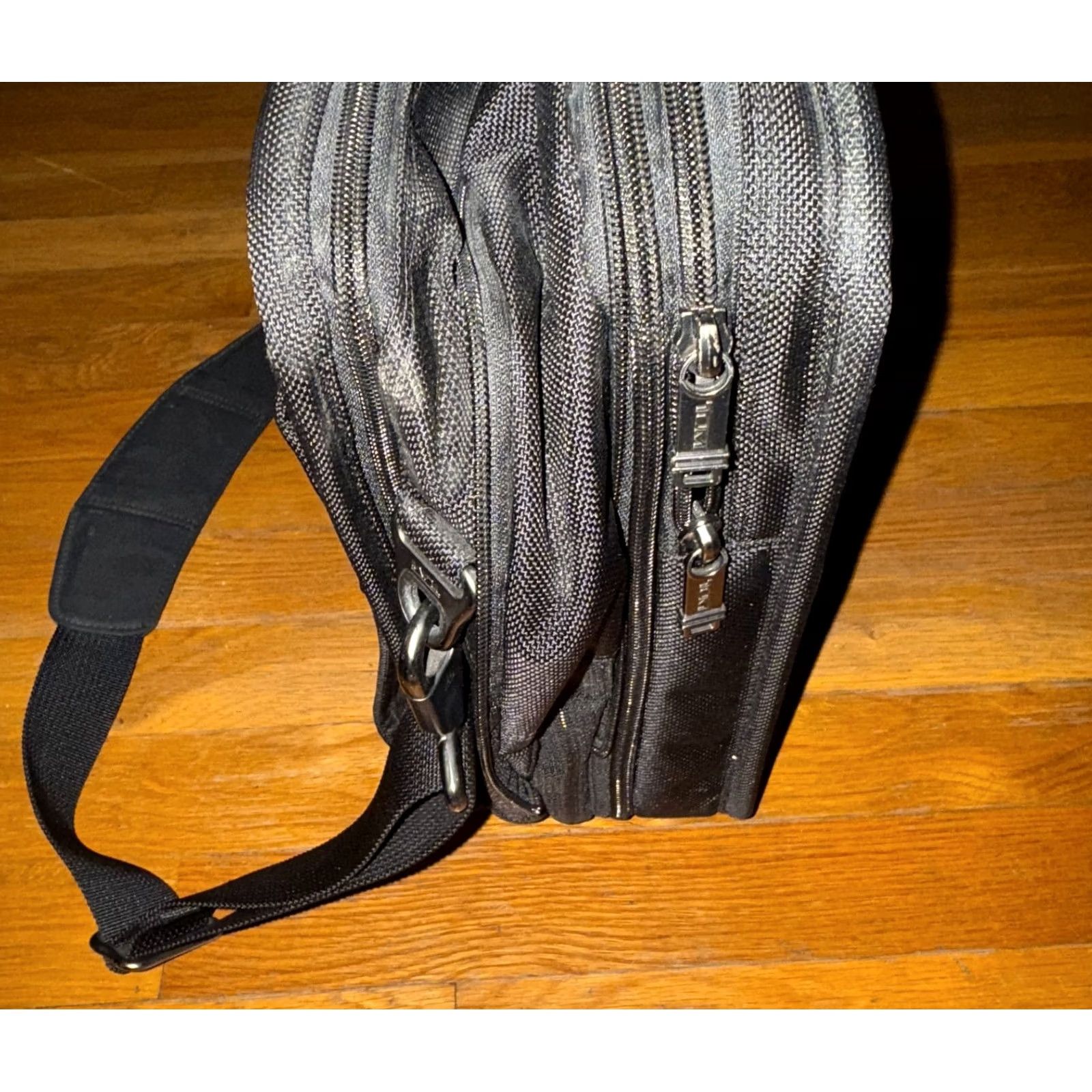 Tumi Tumi Briefcase Nylon Laptop Organizer Expandable Black Travel 16x12x7 Men Large Size ONE SIZE - 6 Thumbnail