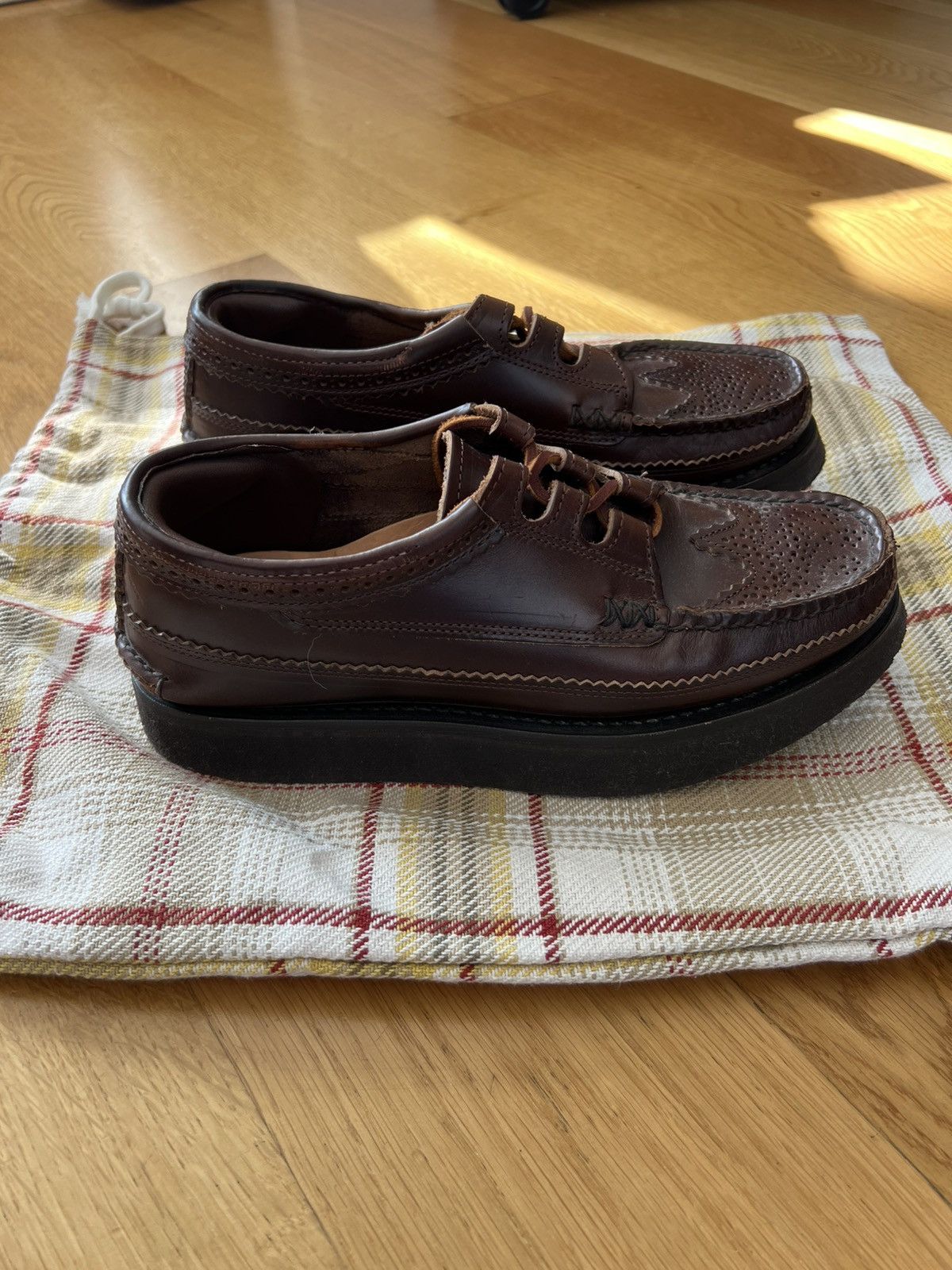 Yuketen Yuketen wingtip ghillie moc rocker DB — G Size US 8 / EU 41 - 1 Thumbnail