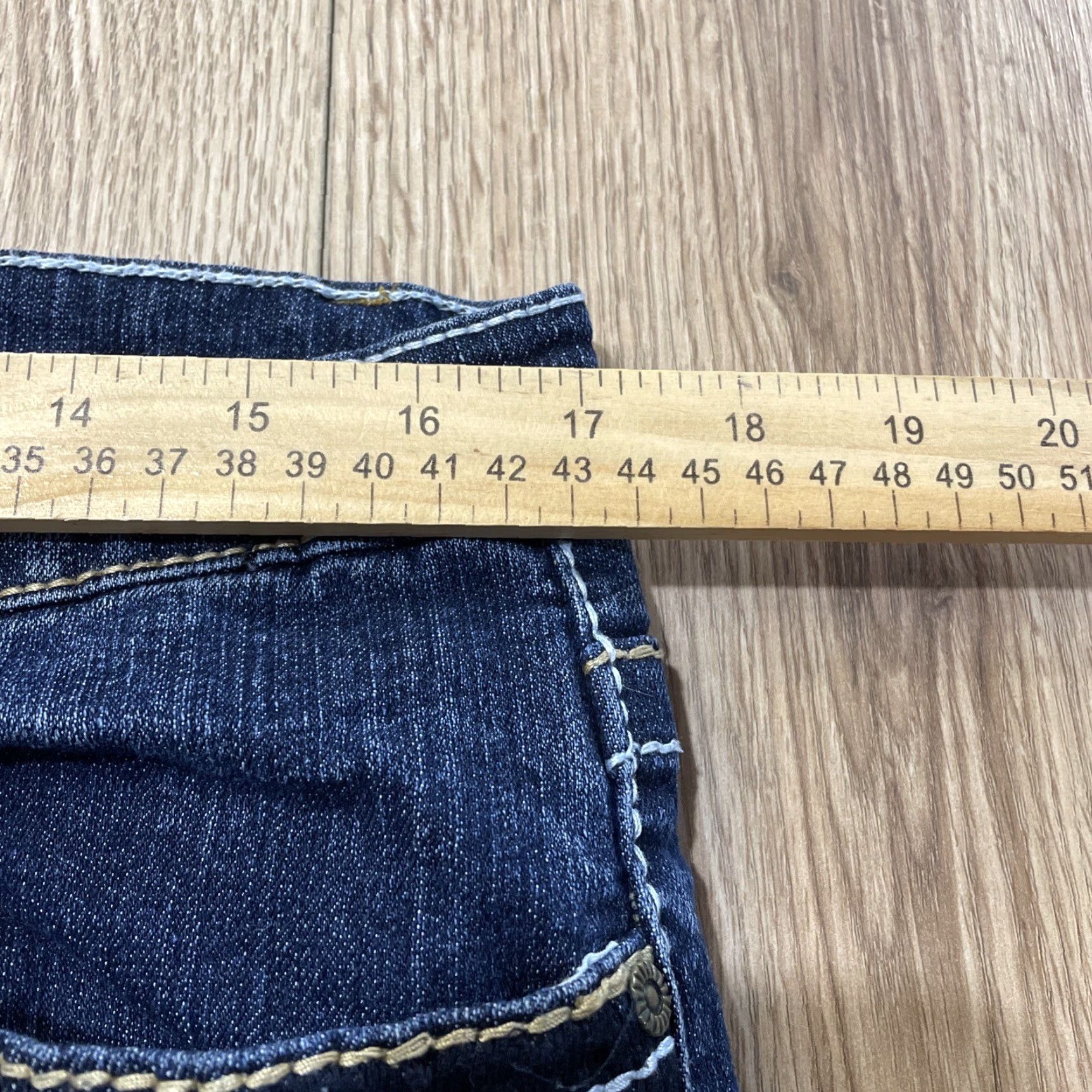 Vintage Miss Jeaniest Jeans Capris Cuffed Size 12 Blue Womens Size 34" / US 12 / IT 48 - 5 Thumbnail
