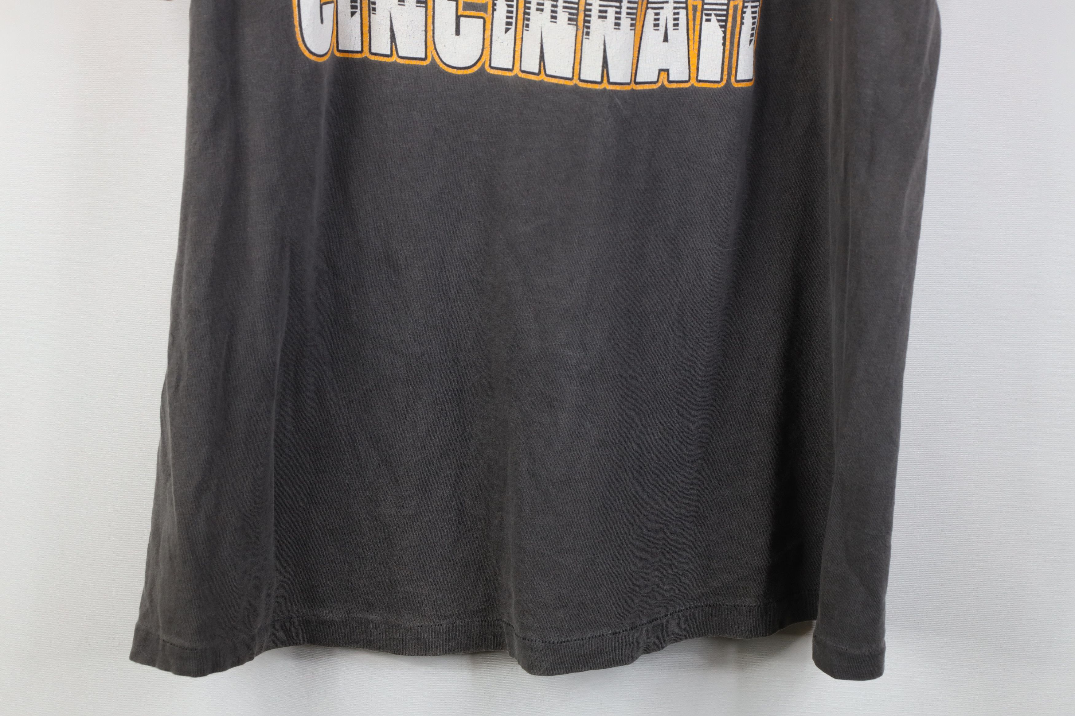 Harley Davidson Vintge 80s Harley Davidson Spell Motorcycle T-Shirt Gray USA Size US XL / EU 56 / 4 - 16 Thumbnail