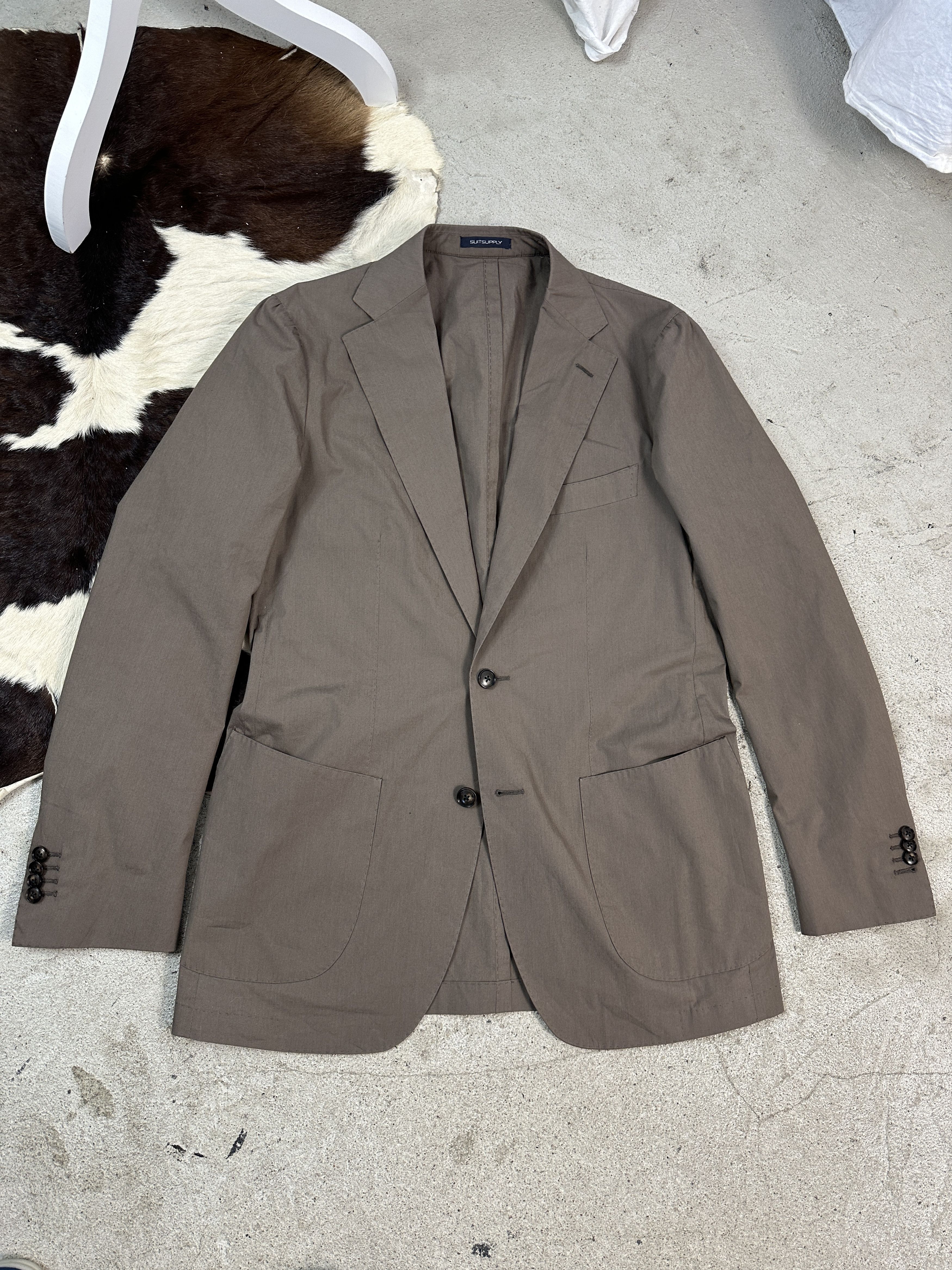 Suitsupply × Vintage Casual Vintage Y2K Archive Suitsupply Lazio Cotton Jacket Size 50S - 1 Thumbnail