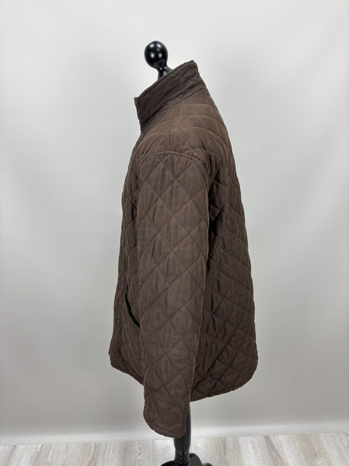 Barbour Mens quilted jacket Barbour Hampton Size XL Color Brown Size US XL / EU 56 / 4 - 11 Thumbnail