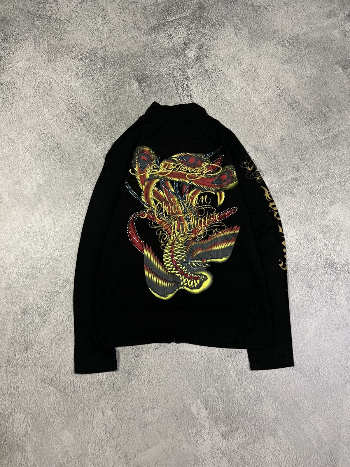 Vintage Y2k Ed Hardy Roses 🌹 Zip Sweatshirt 00’s