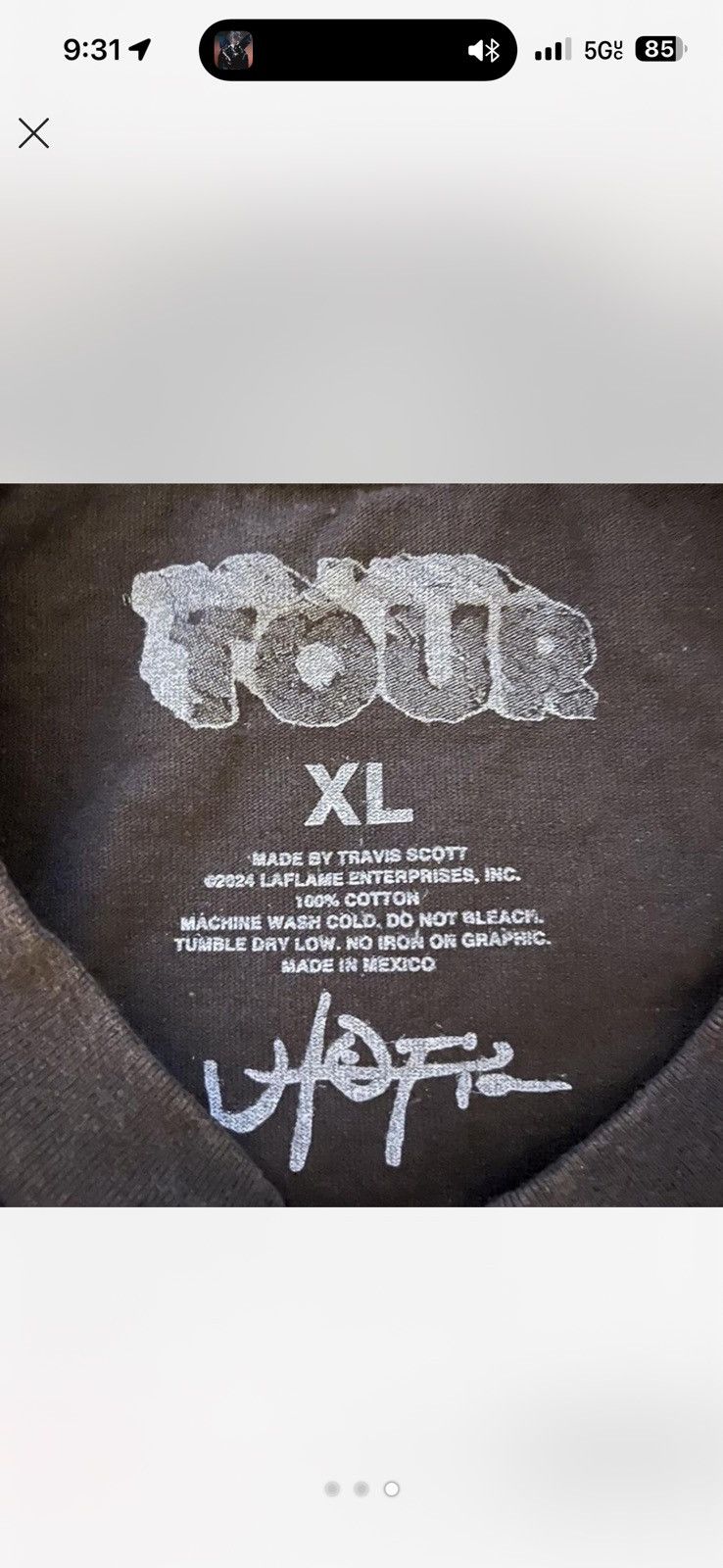 Travis Scott Travis Scott Metlife Exclusive Utopia Shirt Size US XL / EU 56 / 4 - 3 Thumbnail