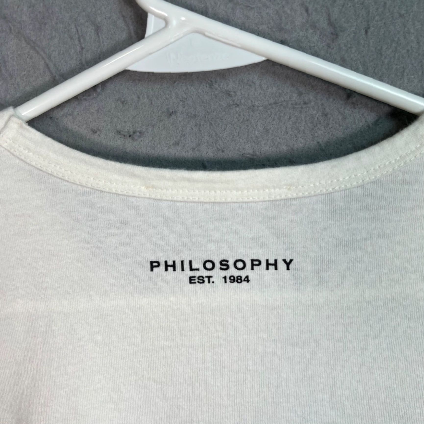 Philosophy di Lorenzo Serafini VINTAGE Philosophy di Lorenzo Serafini Women’s Medium White Graphic T-Shirt Size M / US 6-8 / IT 42-44 - 7 Thumbnail